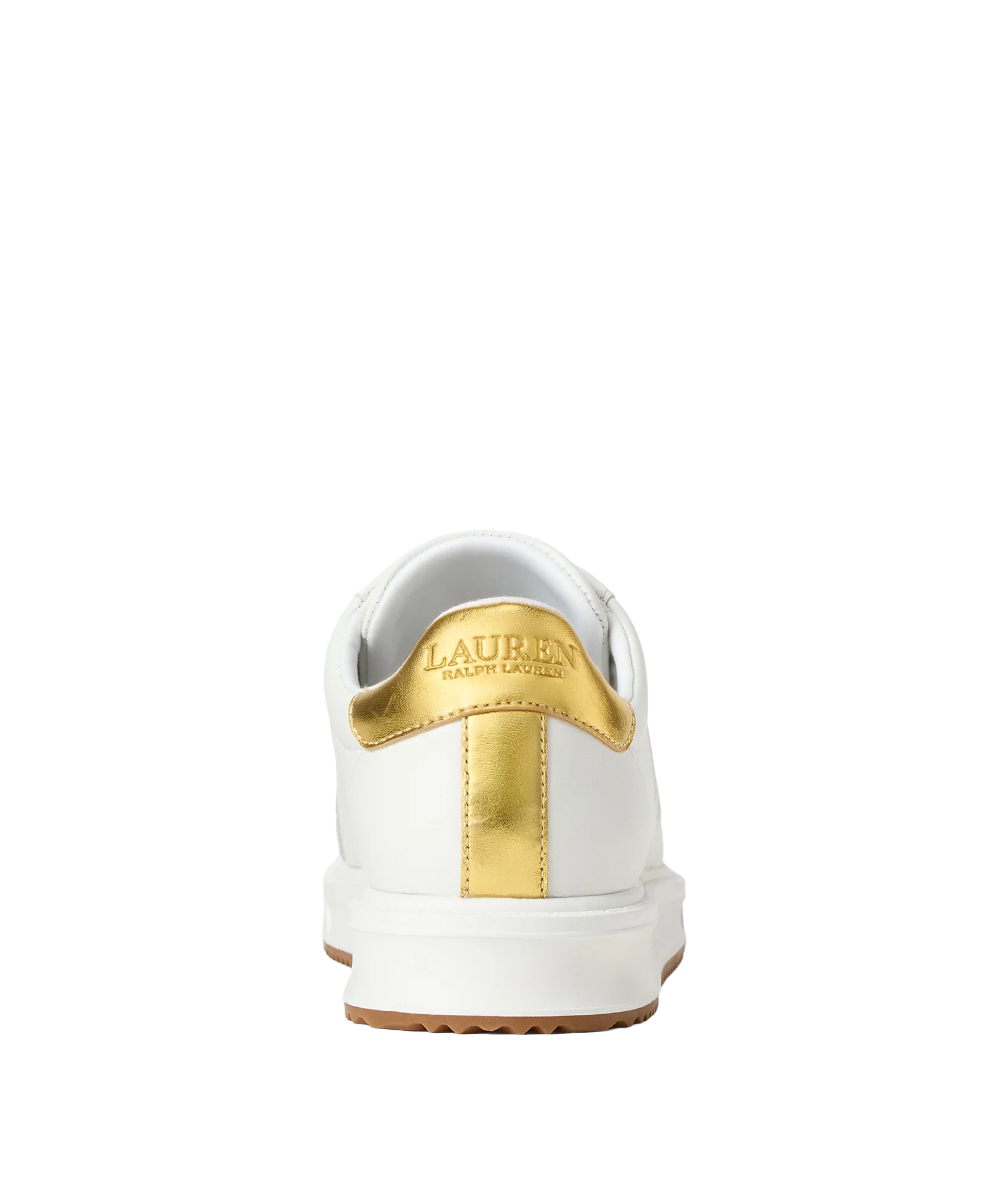 Ainsley Metallic-Trim Leather Sneaker - White - Image 3