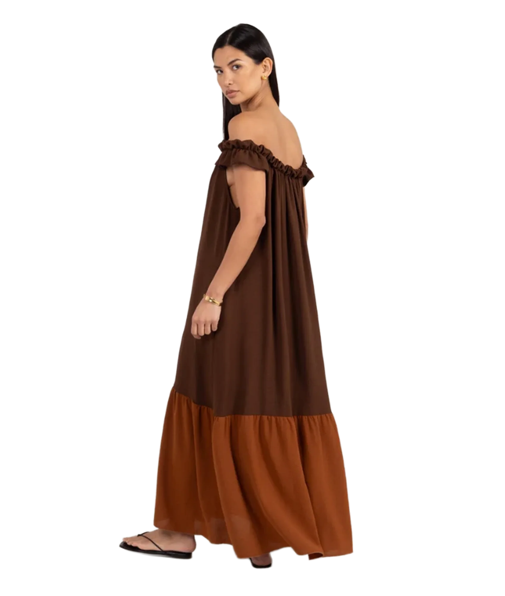 Alessia Dress - Cocoa/Caramel - Image 4