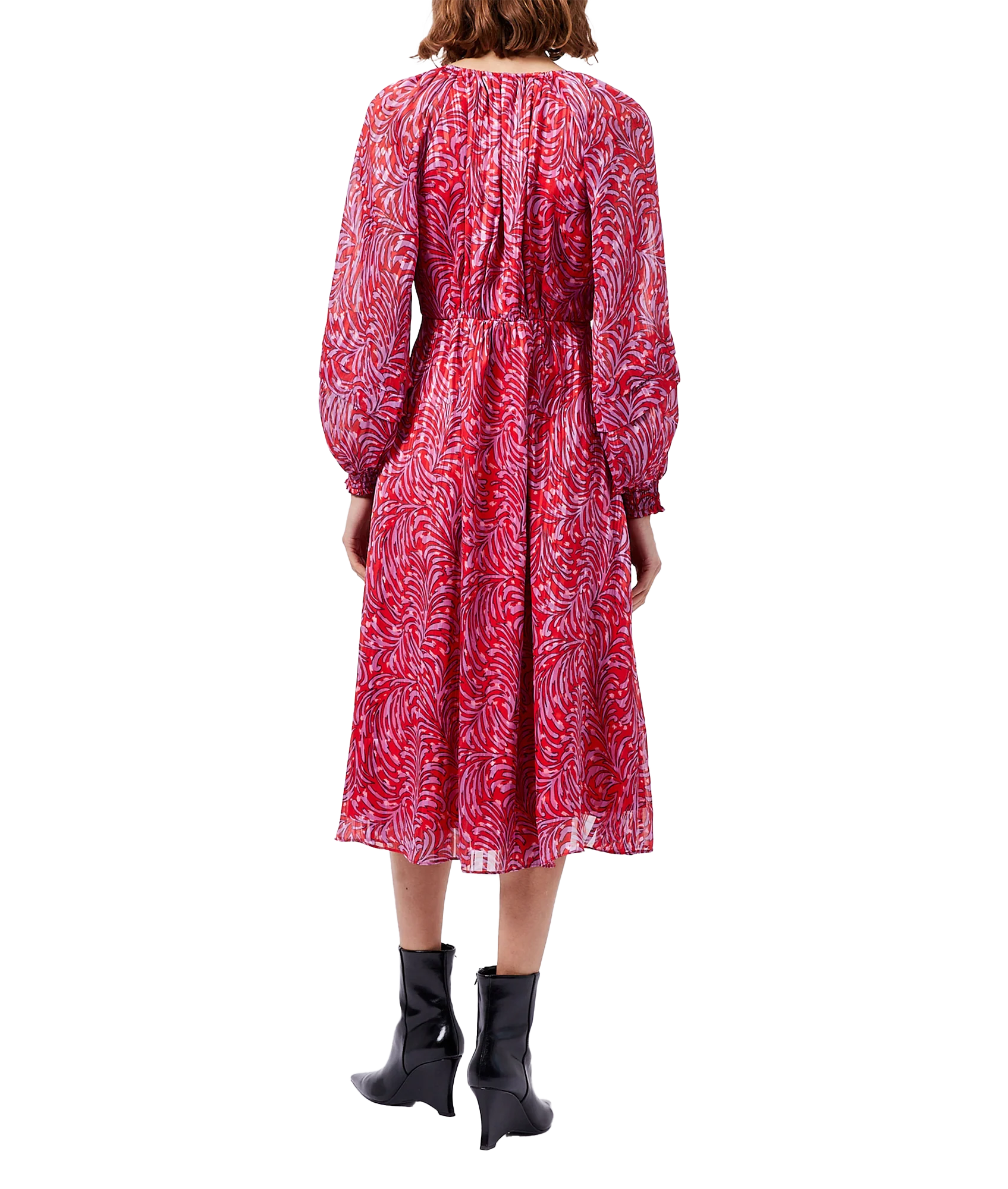 Amy Calista Midi Dress - Pink - Image 3
