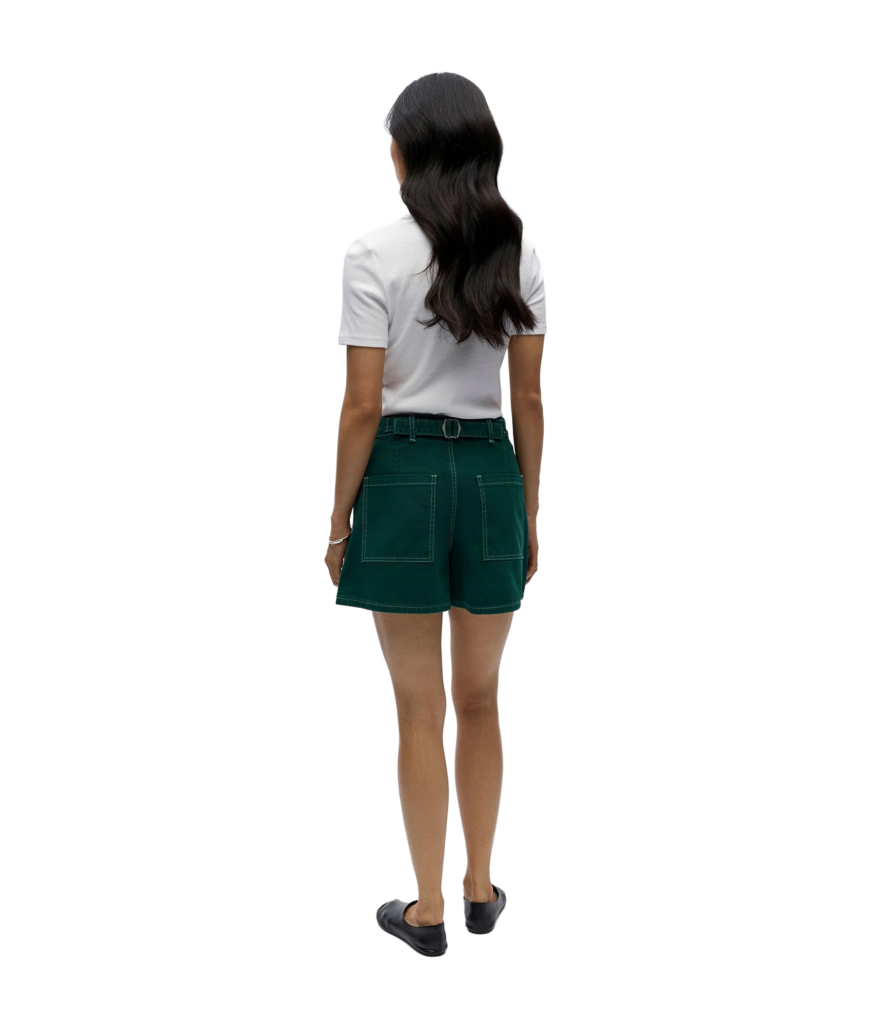 Andrea Hw Shorts 144 - Turquoise - Image 4