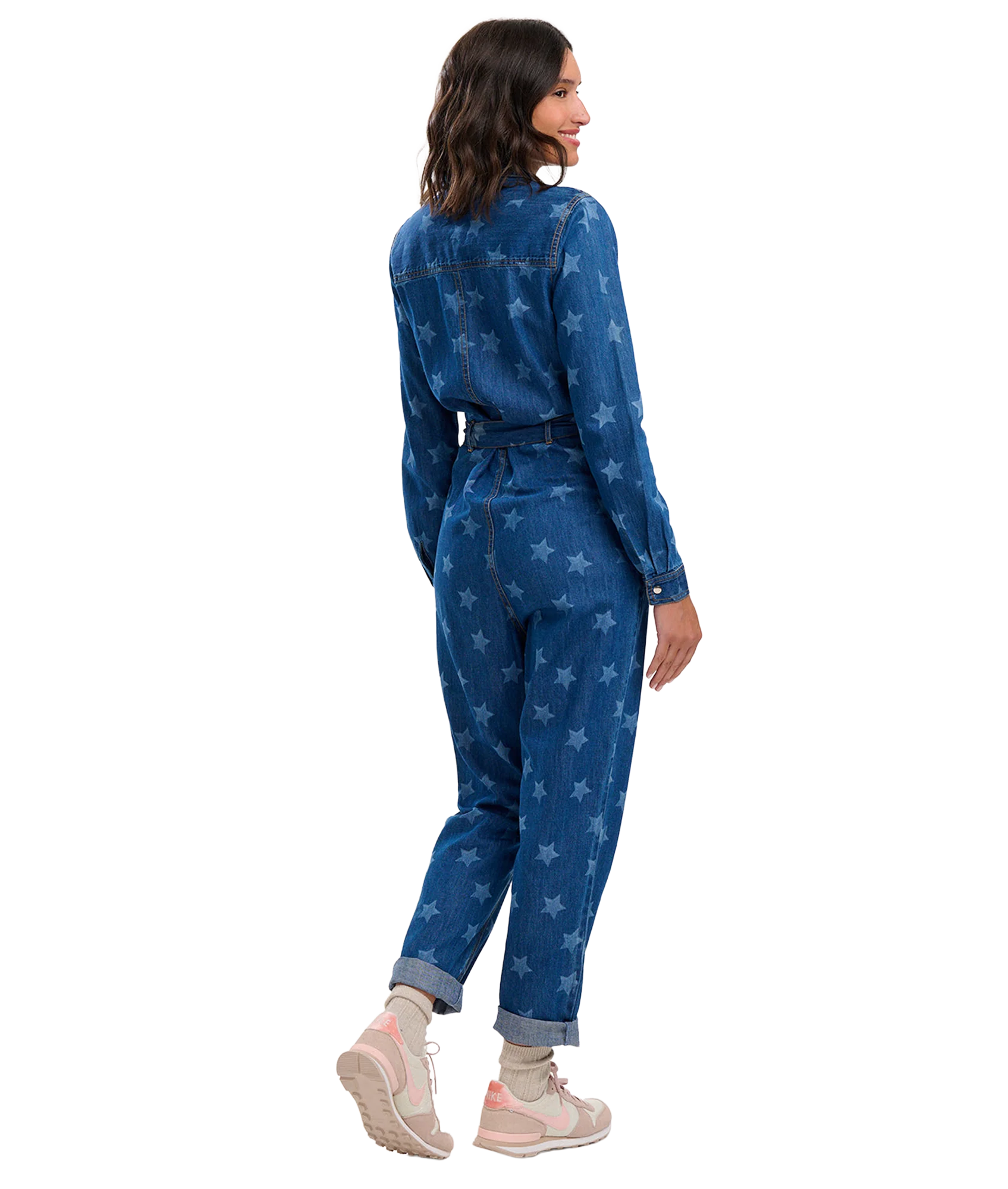 Anwen Boiler Suit - Mid Blue Denim/Bleached Stars - Image 3