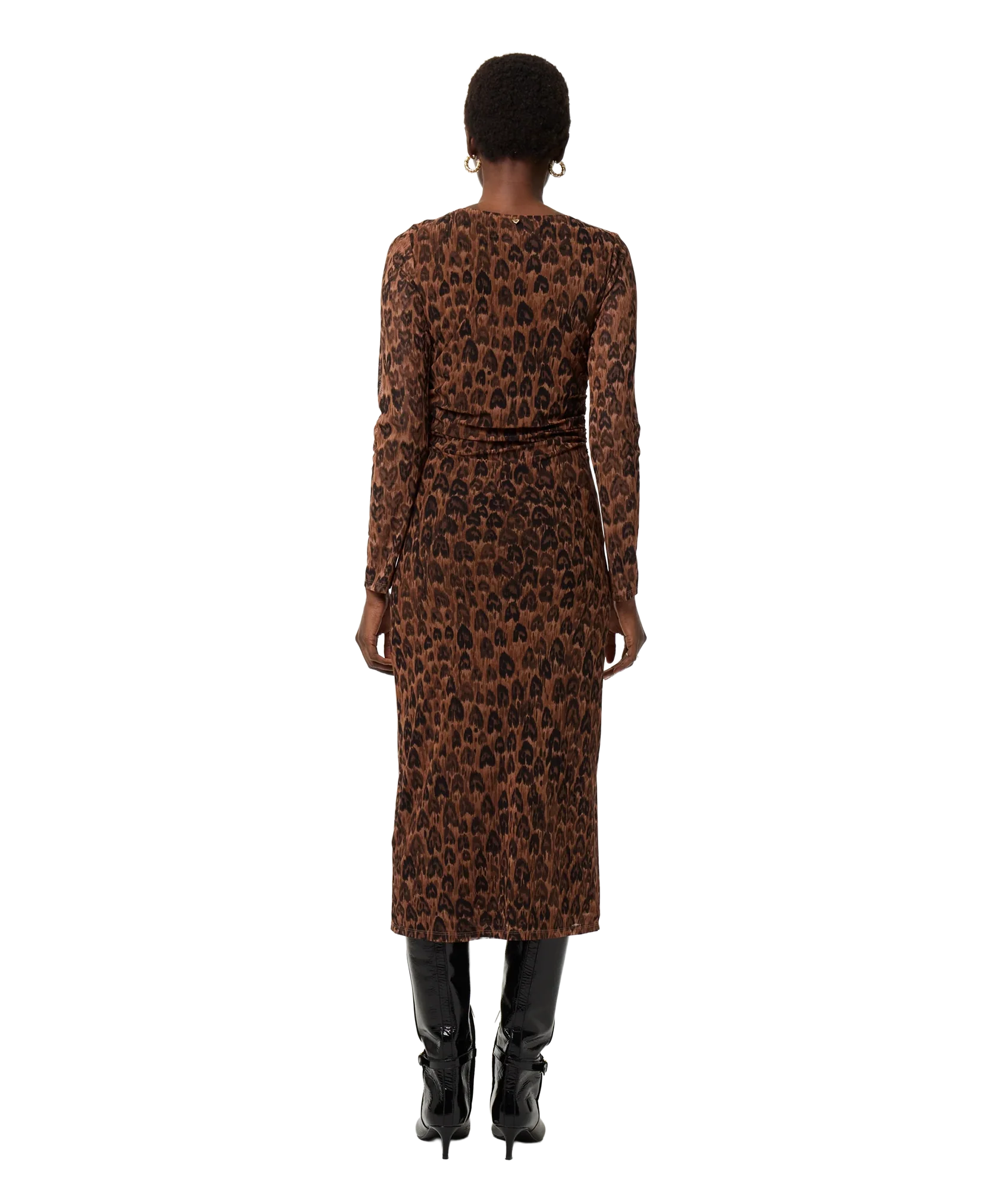 Ashley Dress - Burnt Sugar/Black - Image 4
