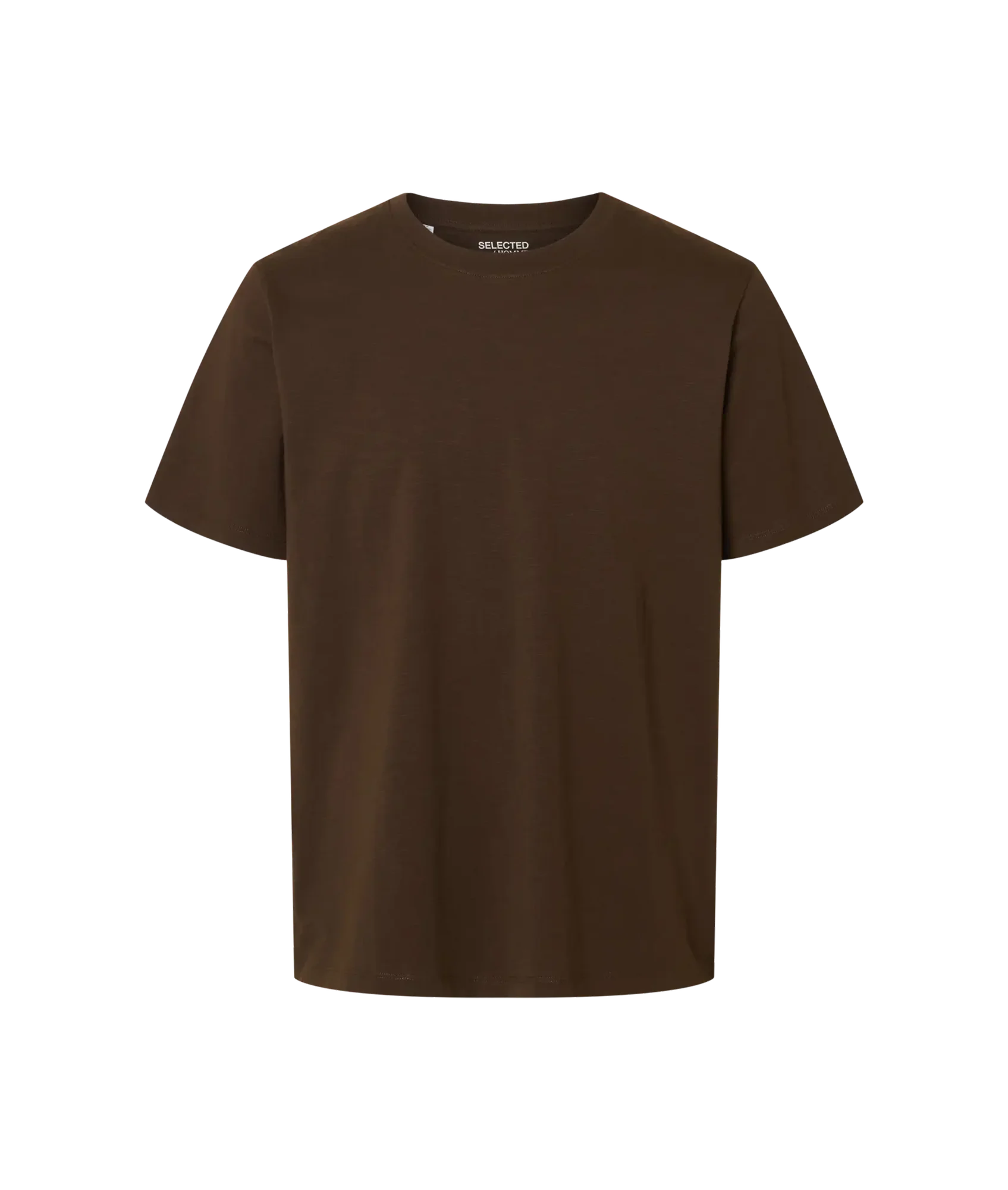 Aspen Slub Ss O-Neck Tee Noos - Demitasse