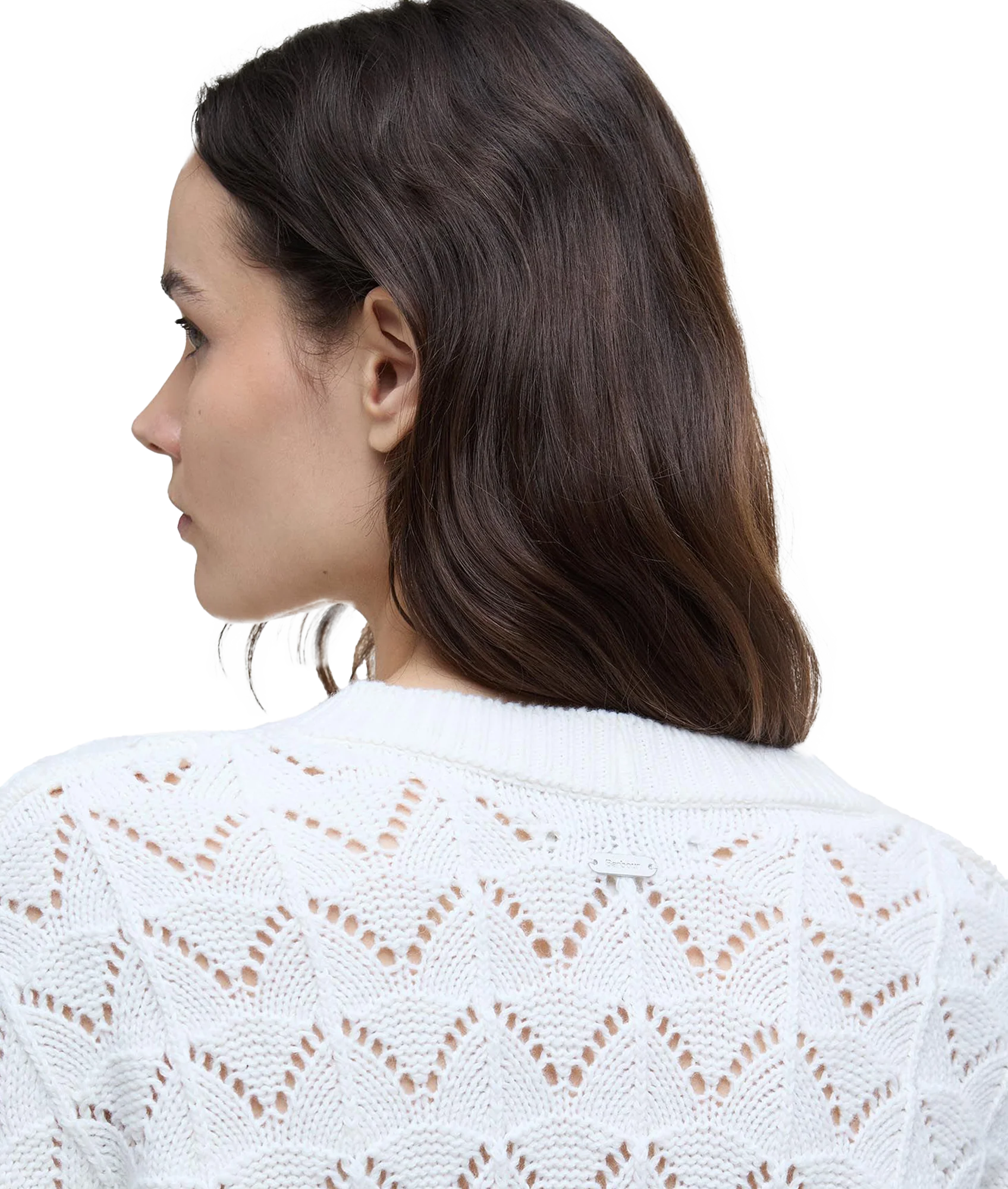 Barbour Isla Knit Cardigan - Cloud - Image 5