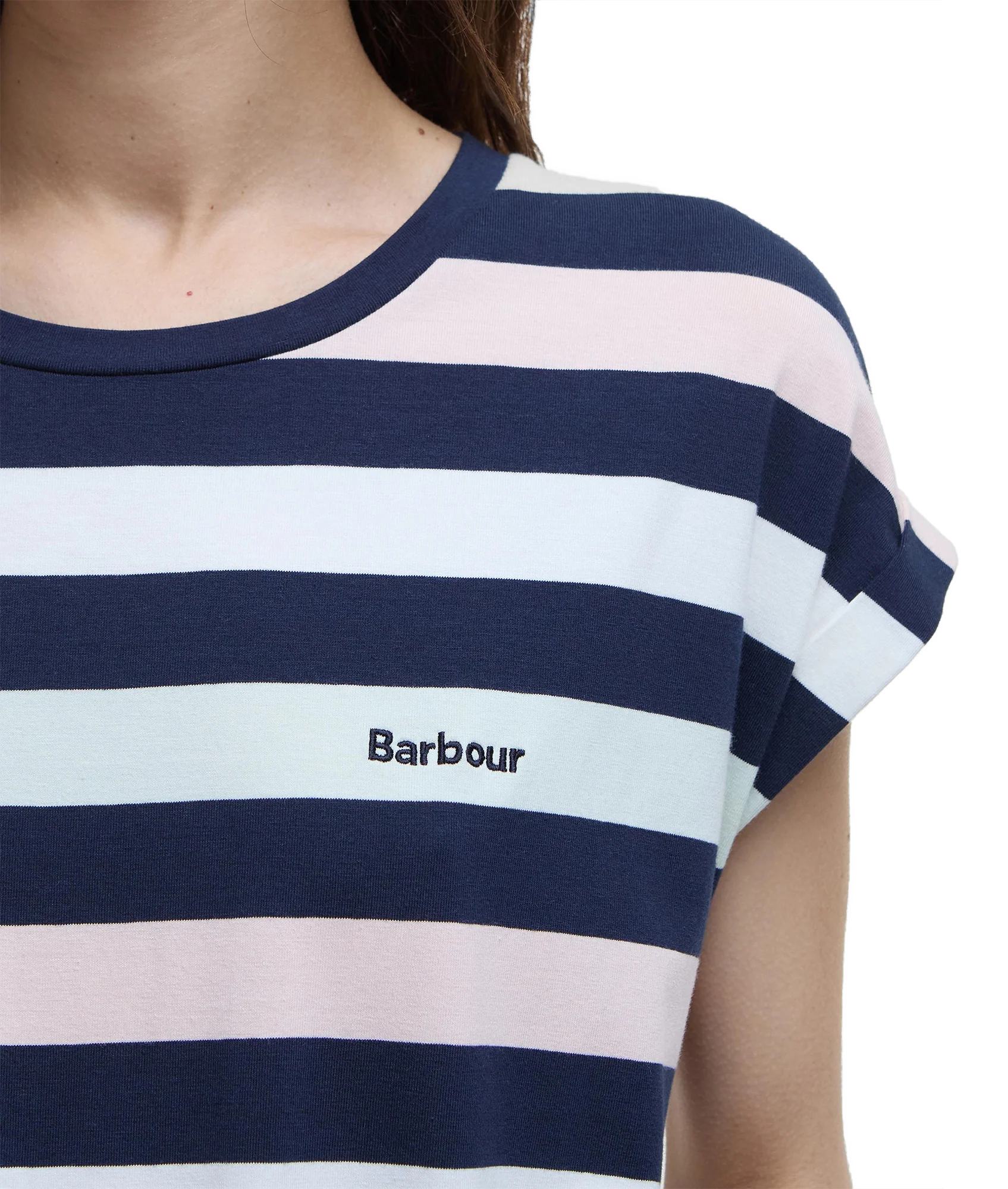 Barbour Marloes Dress - Navy/Pale Aqua Stripe - Image 5