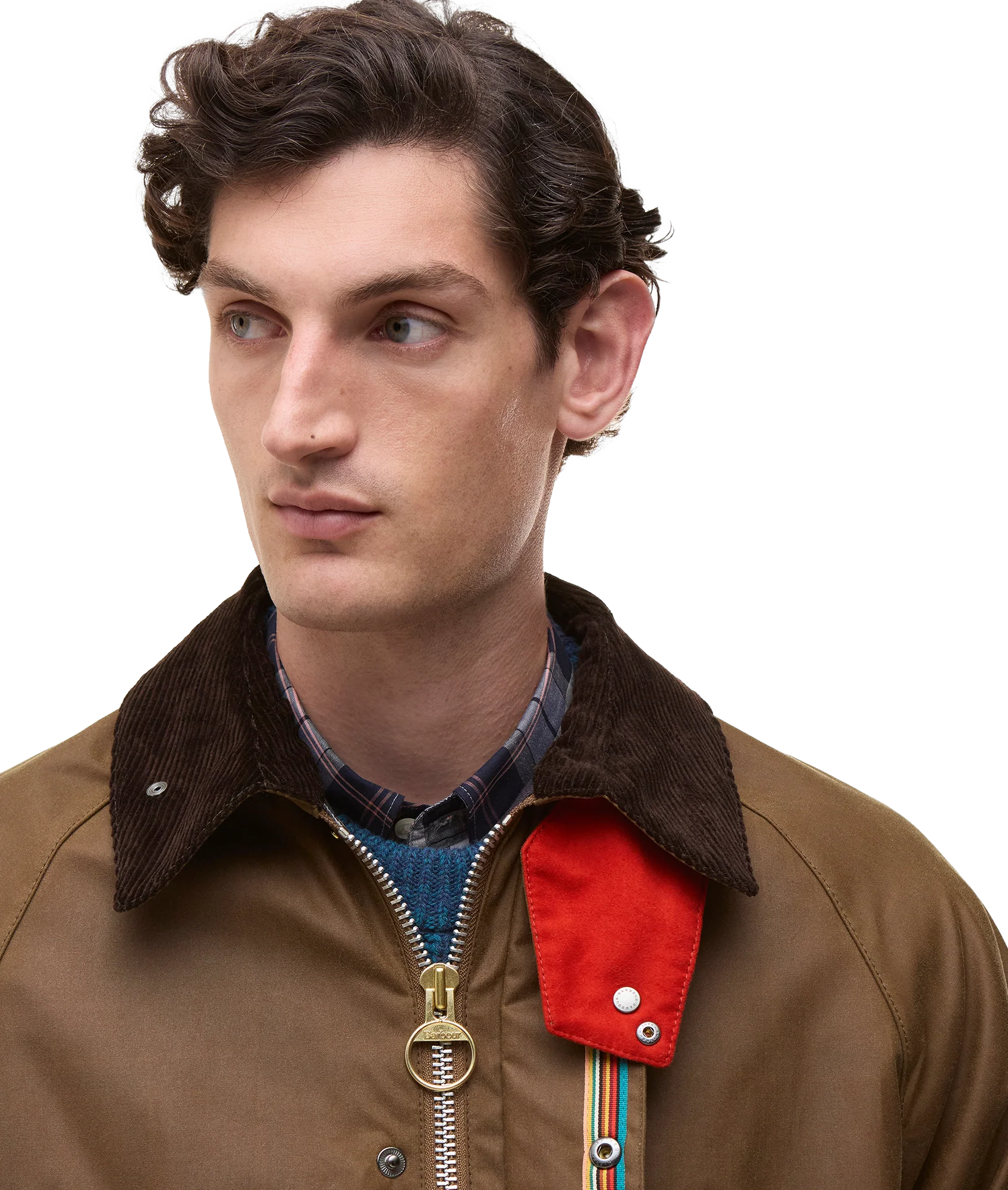 Barbour x Paul Smith OS Bedale Wax Jacket - Tan - Image 4