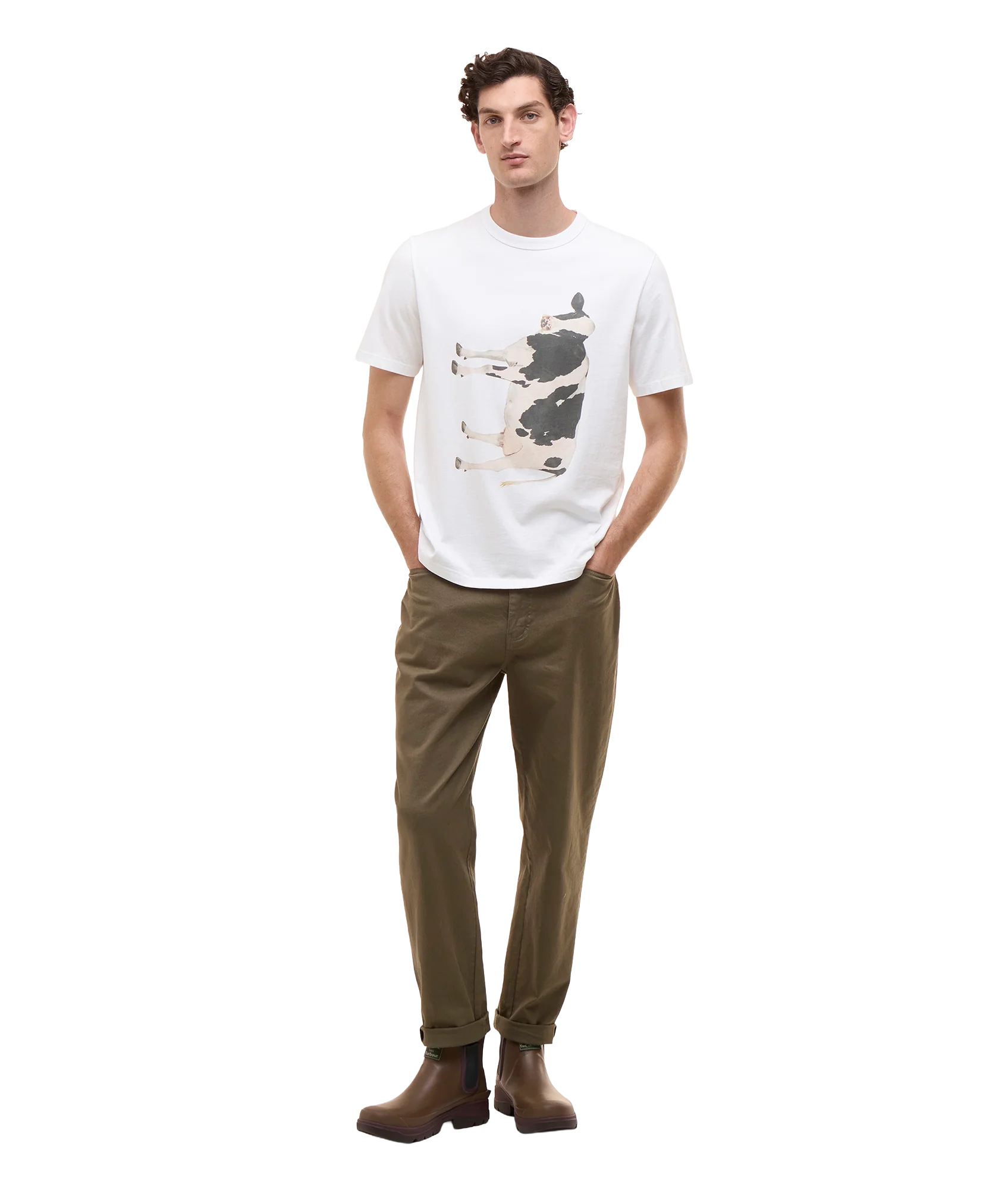 Barbour x Paul Smith T-Shirt - White - Image 3