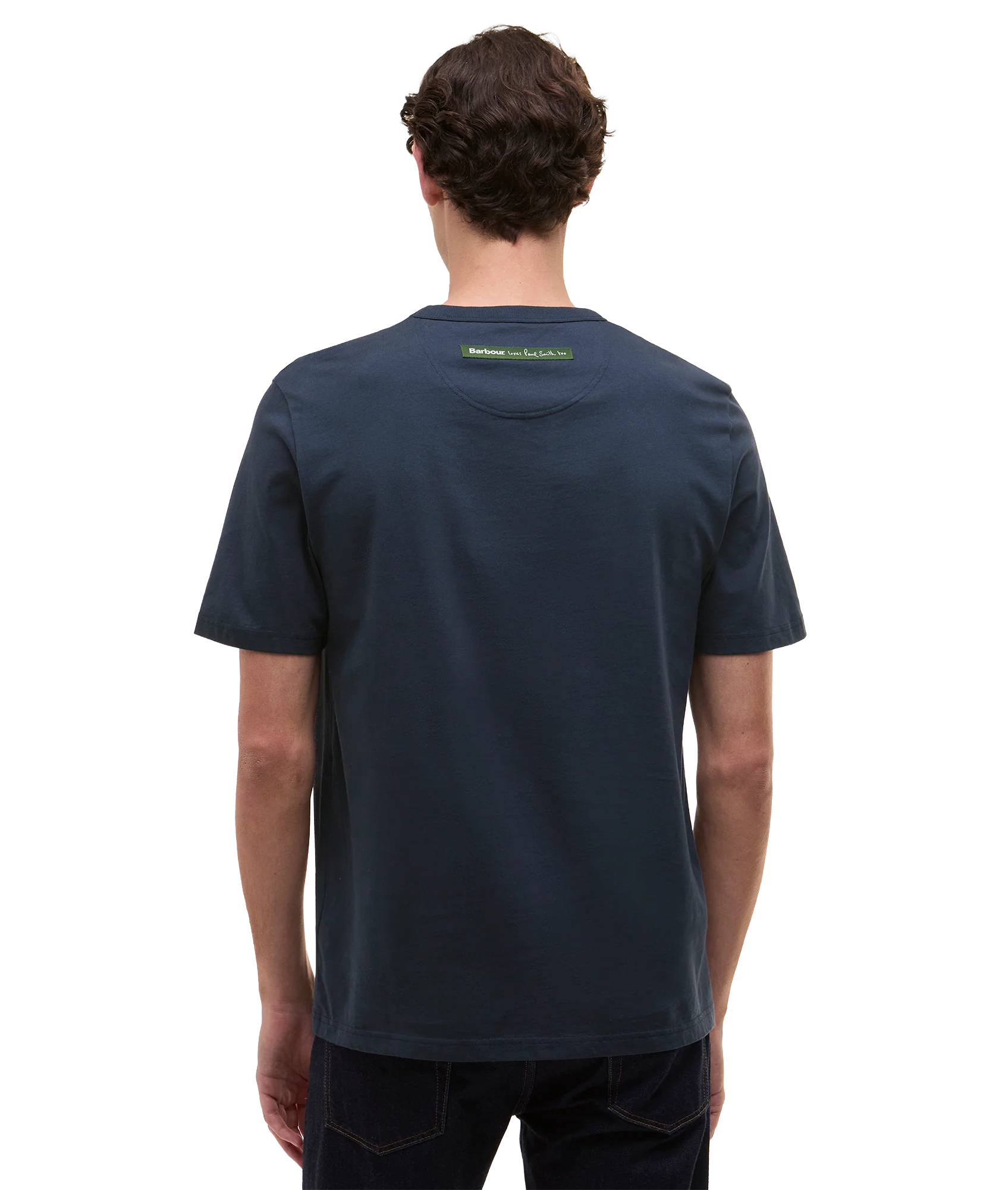 Barbour x Paul Smith Wax Can T-Shirt - Champion Blue - Image 4