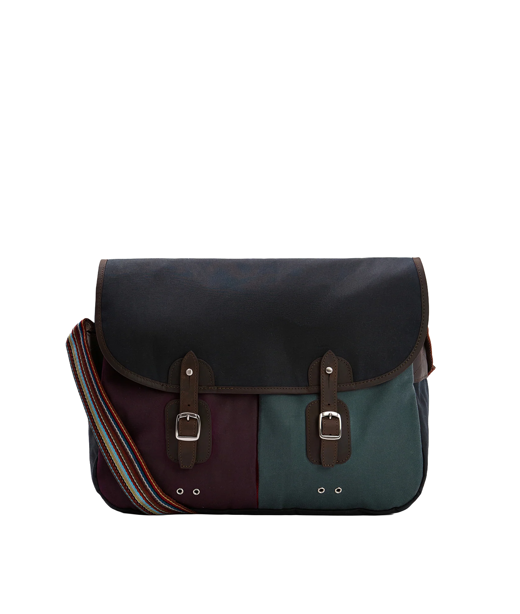 Barbour x Paul Smith Wax Tarras Bag - Night Sky - Image 2