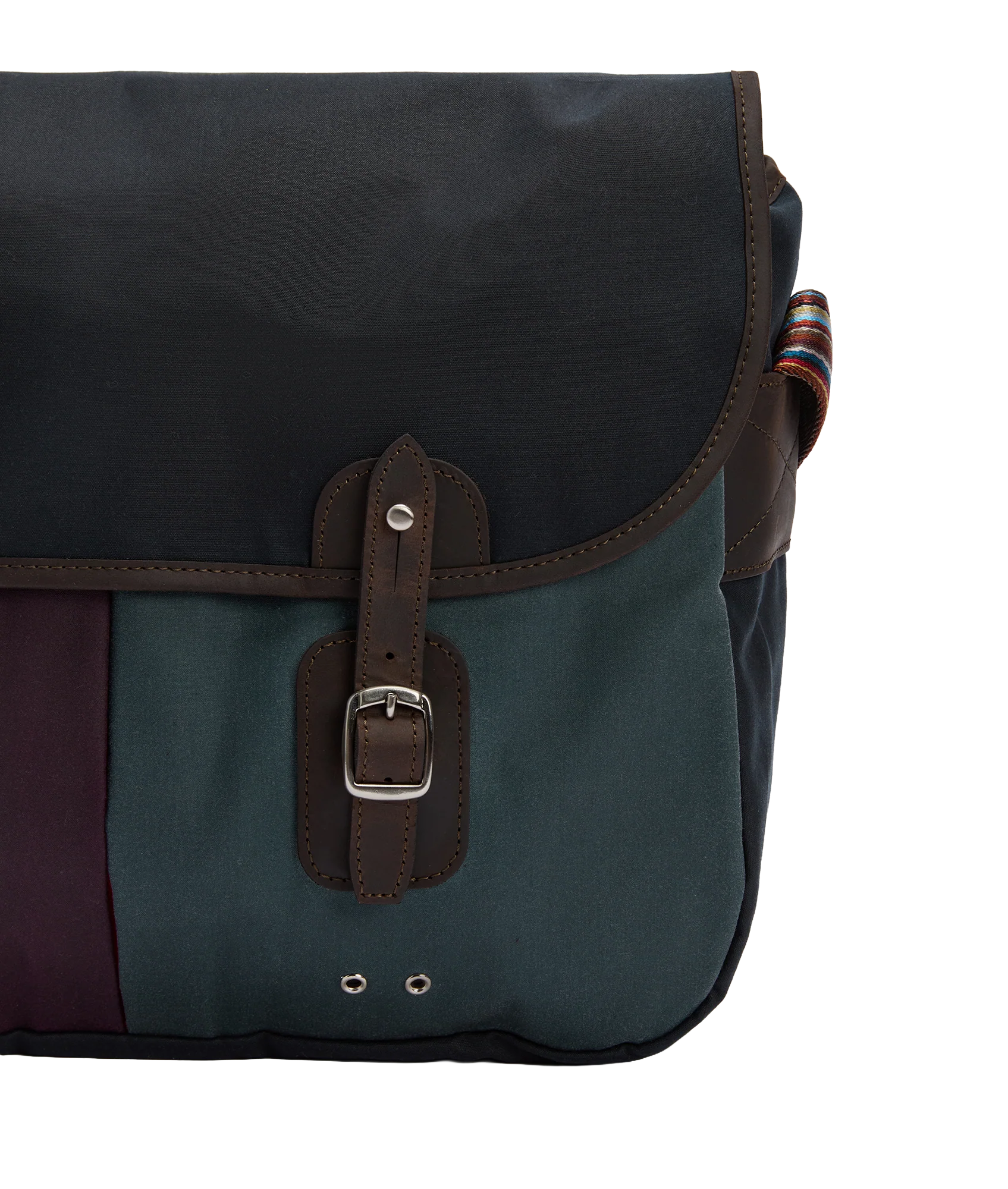 Barbour x Paul Smith Wax Tarras Bag - Night Sky - Image 5