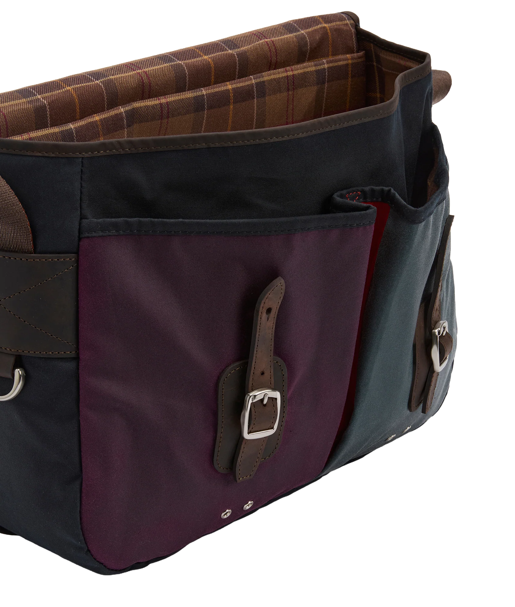 Barbour x Paul Smith Wax Tarras Bag - Night Sky - Image 6