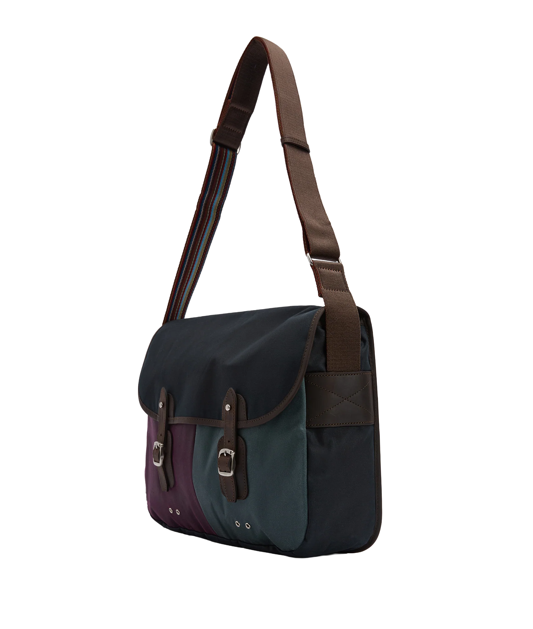 Barbour x Paul Smith Wax Tarras Bag - Night Sky - Image 8