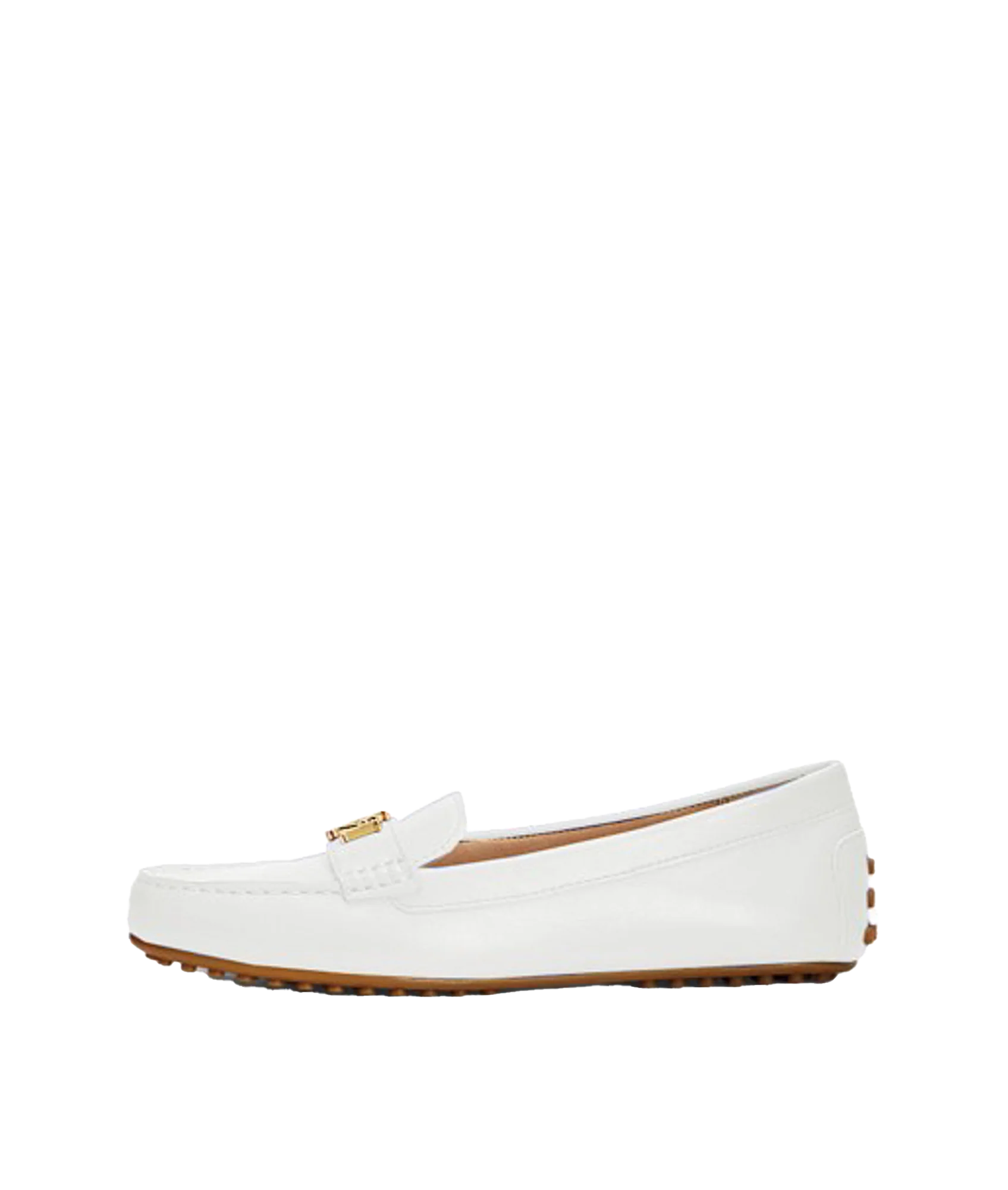 Barnsbury Nappa Leather Driver - White - Image 5