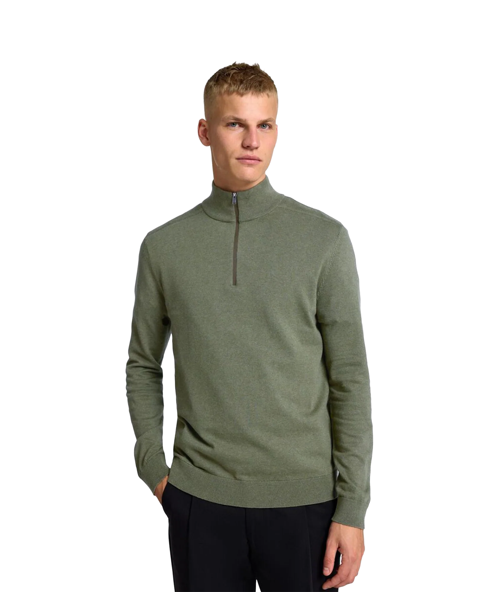 Berg Half Zip Knit-Kalamata - Image 5