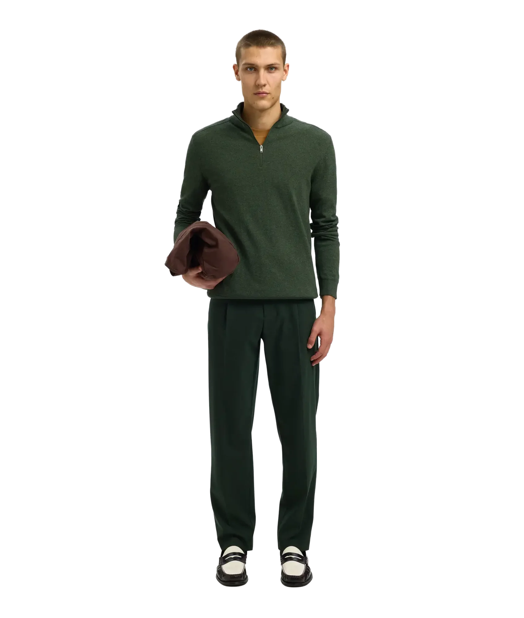 Berg Ls Half Zip - Forest Night Twist - Image 4