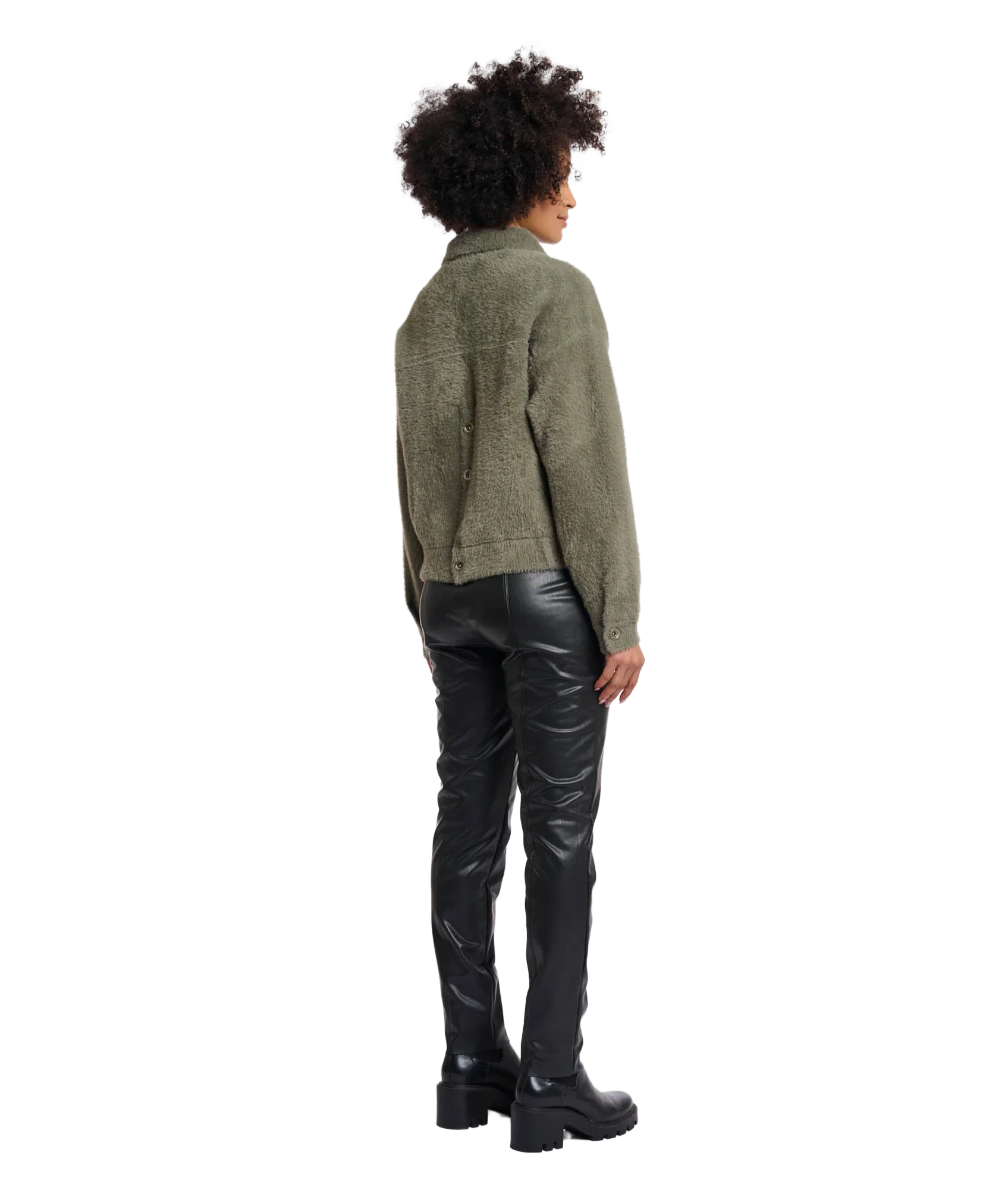Boxy Bubbly Jacket - Green AsH - Image 3