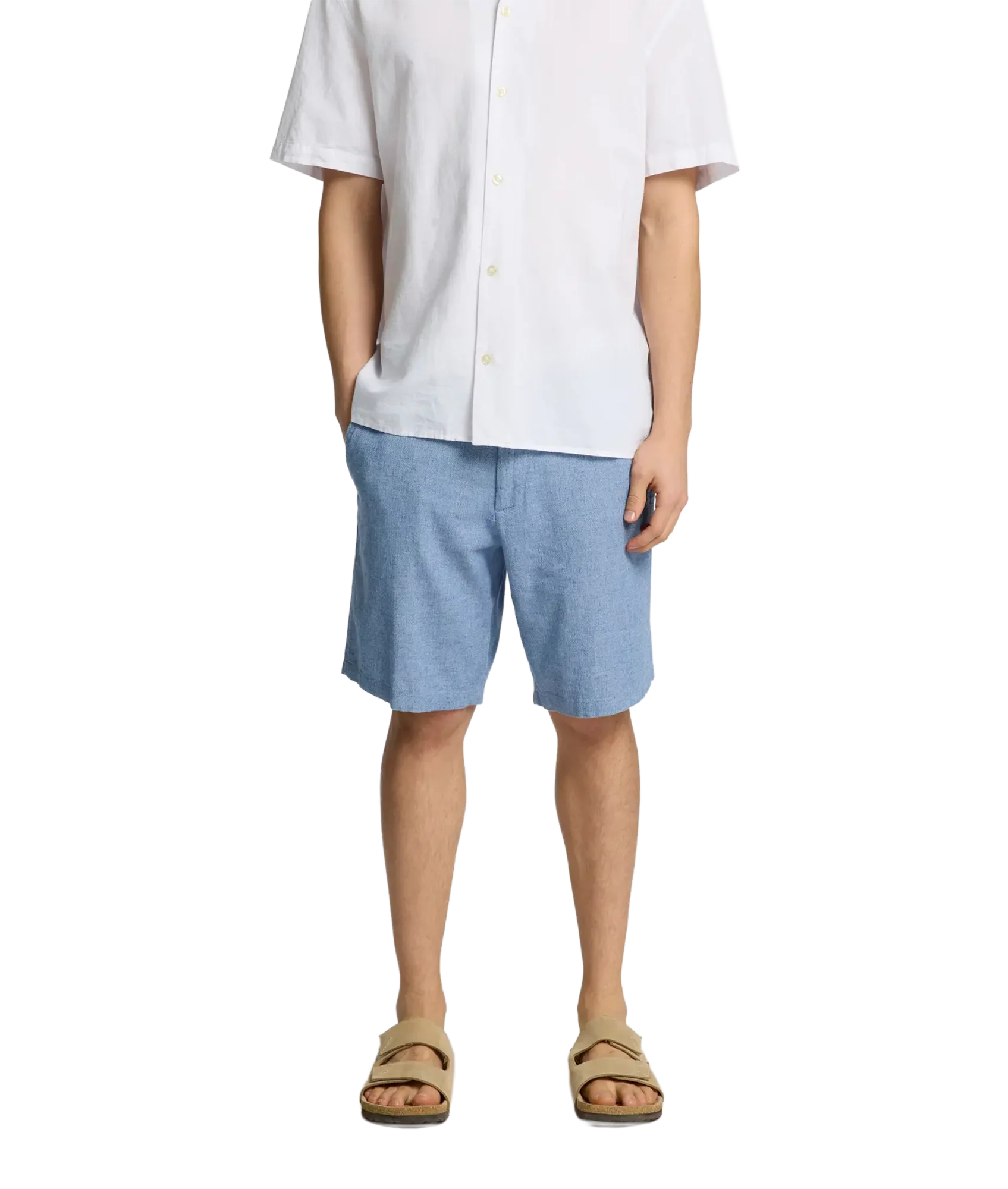 Brody Linen Short - Cashmere Blue - Image 2