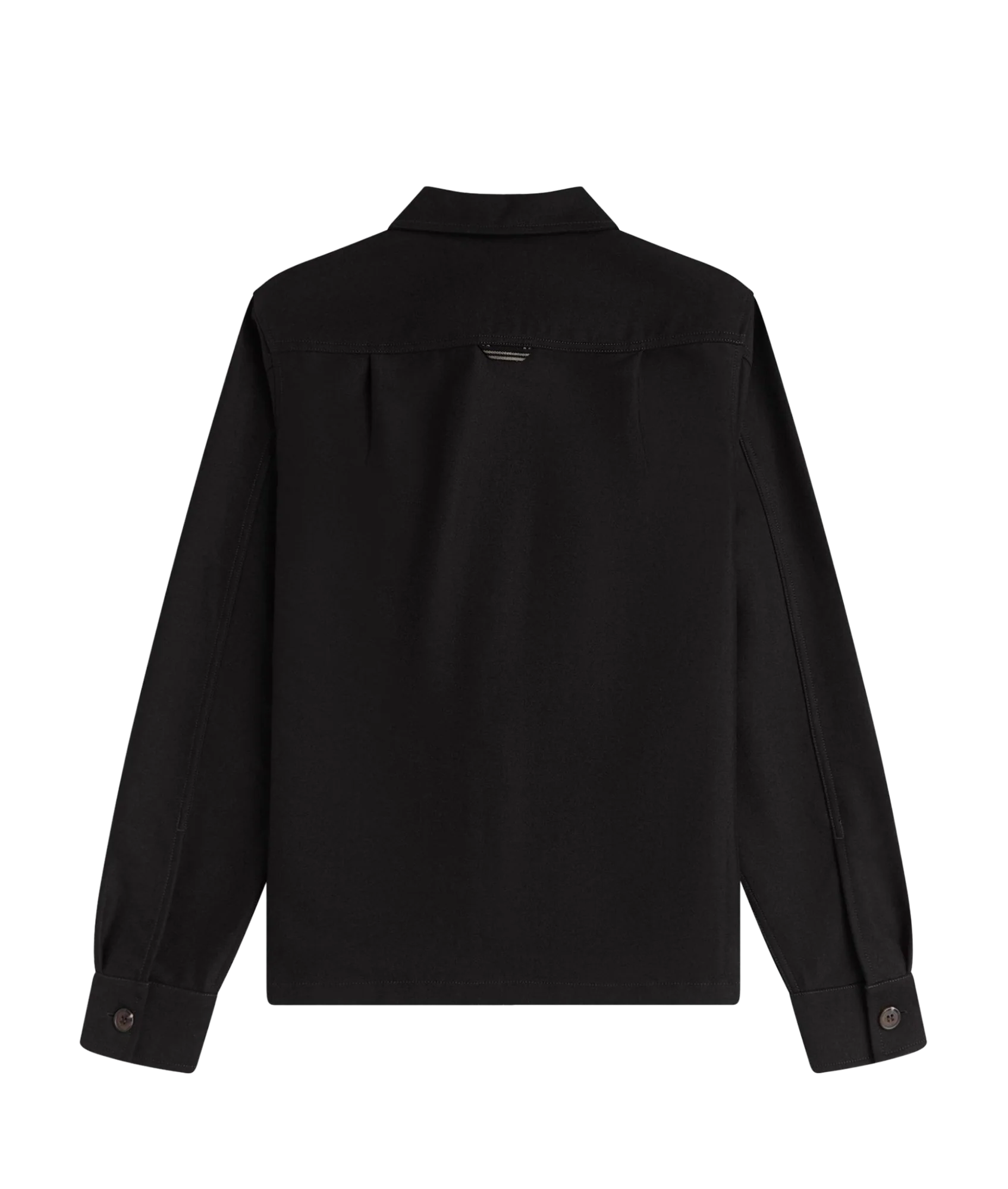 Brushed Twill Overshirt - Black - Image 2