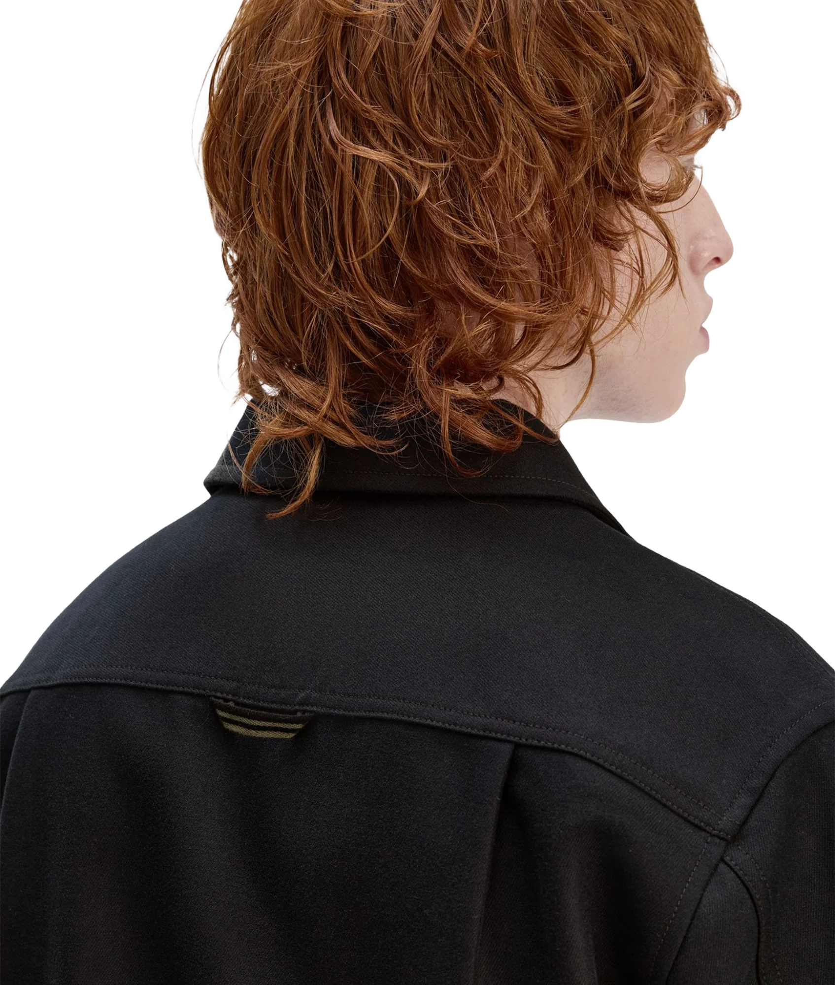 Brushed Twill Overshirt - Black - Image 7