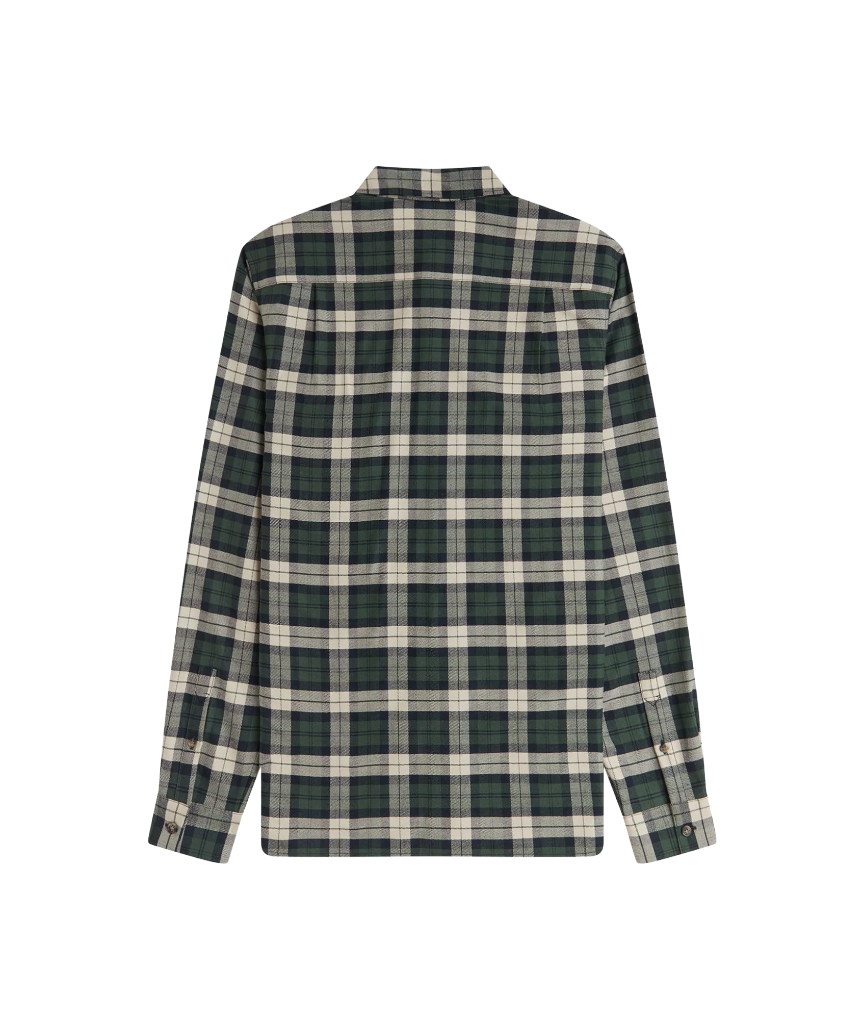 Brushed Twill Tartan Shirt - Court Green - Image 2