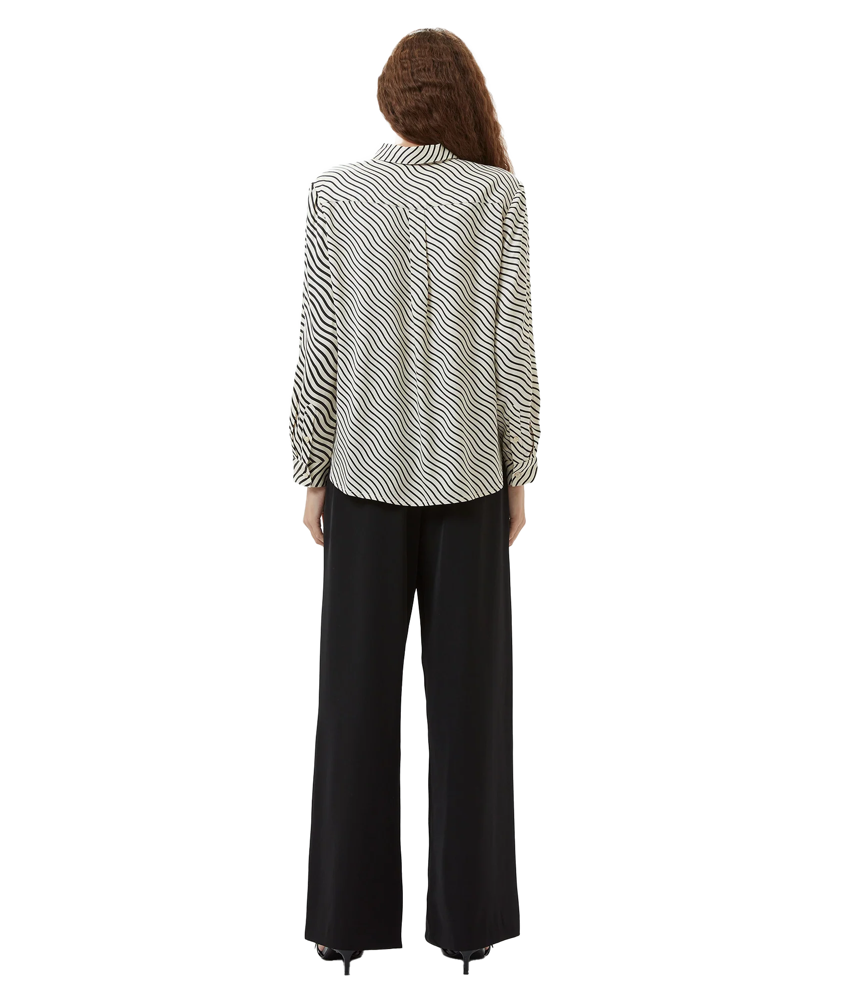 Candice Satin Stripe Shirt - Multi - Image 4