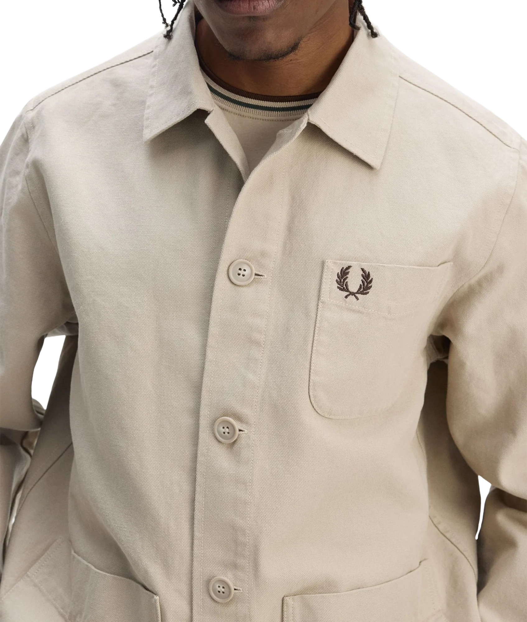 Canvas Overshirt - Warm Oat - Image 3