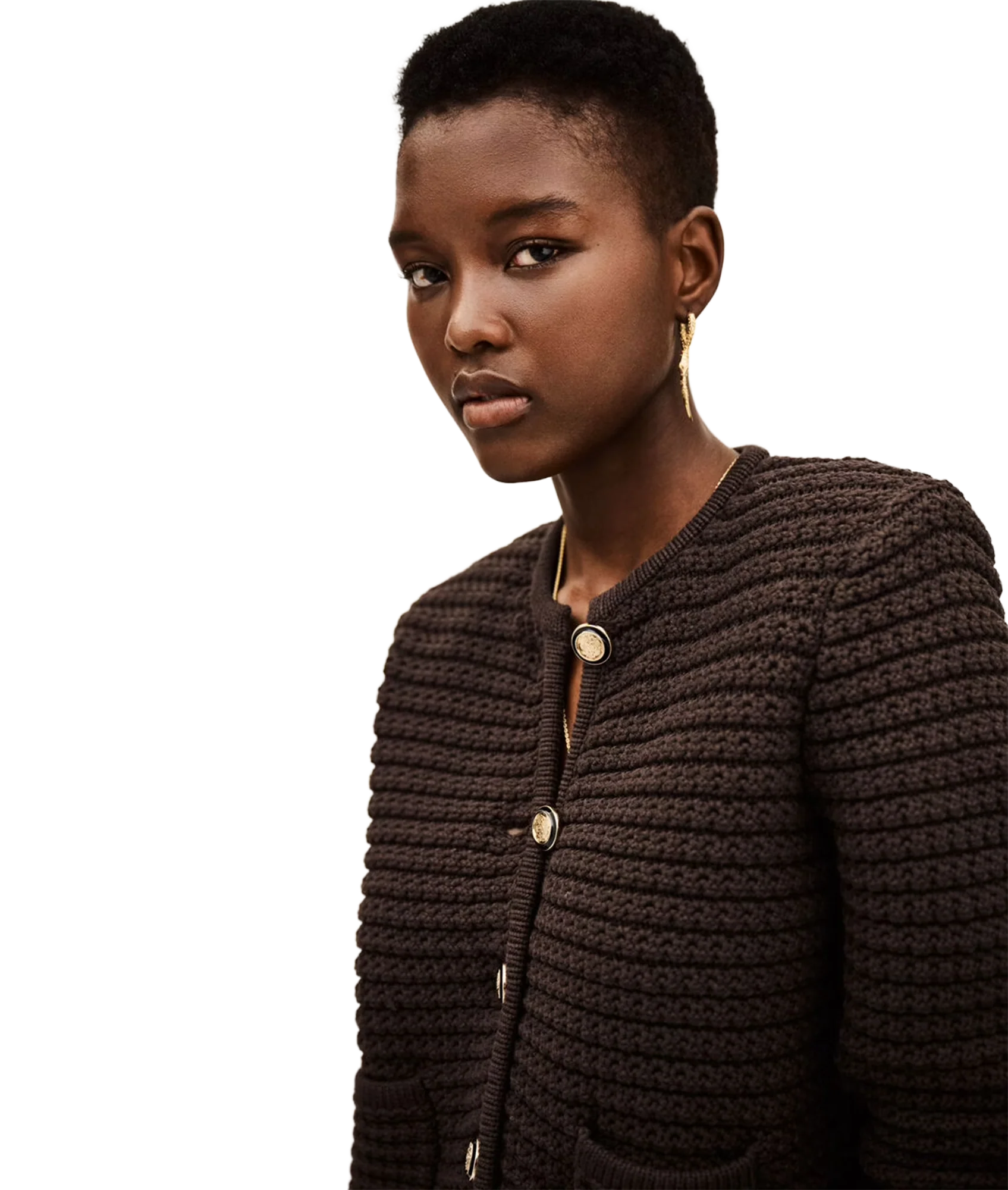 Cardigan Gaspard - Chocolat - Image 3