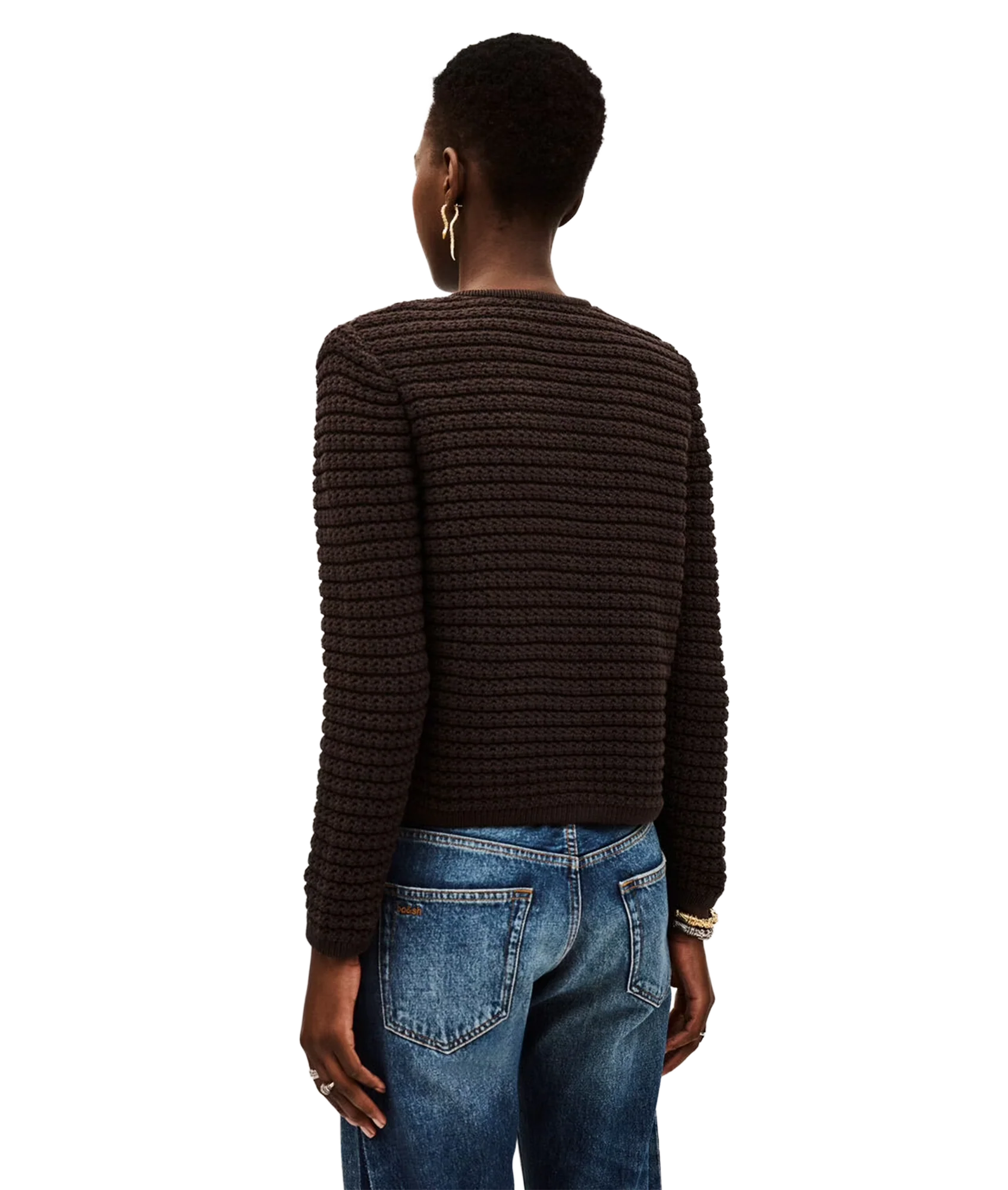 Cardigan Gaspard - Chocolat - Image 4
