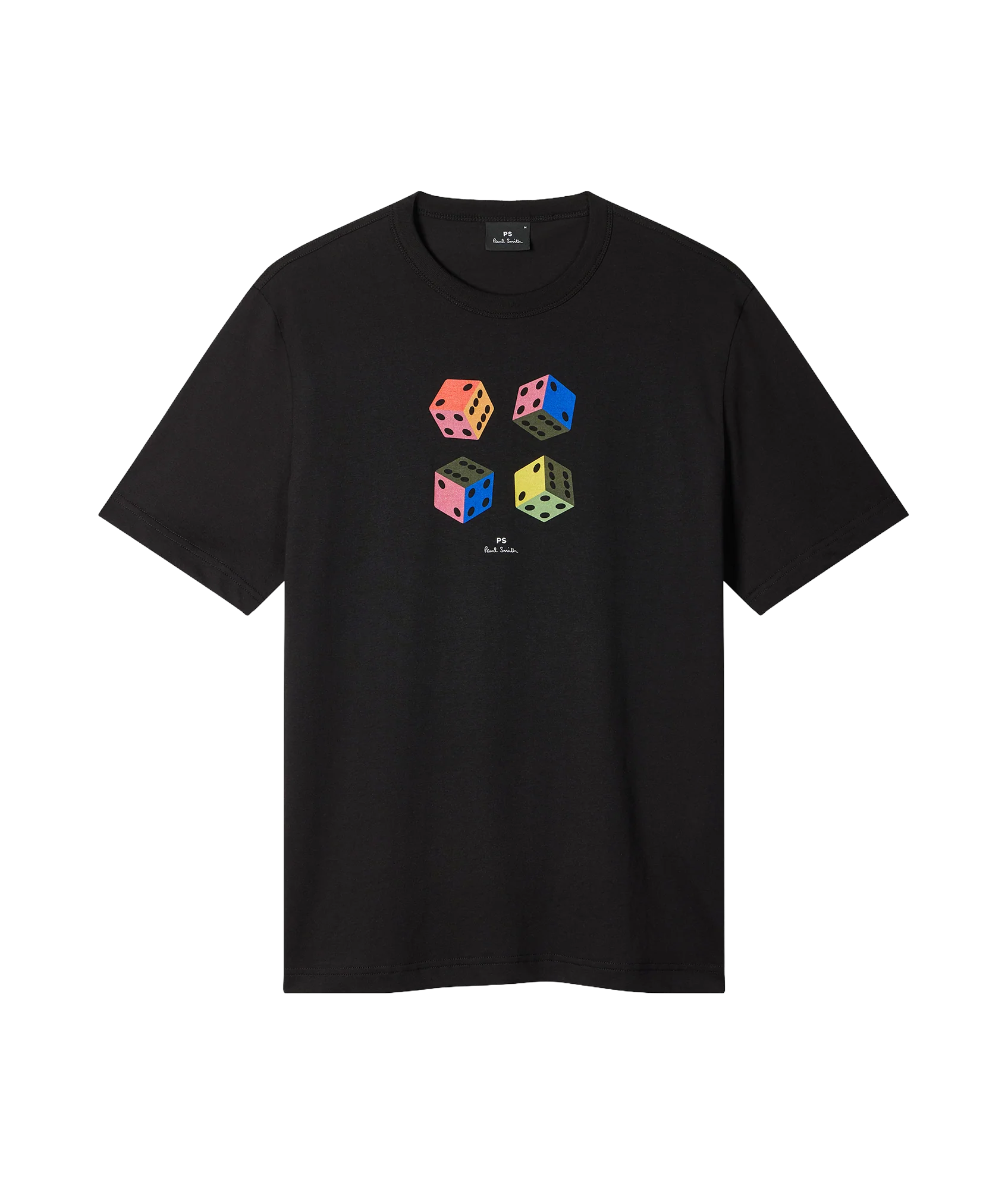 Casual Fit T Shirt Dice - Black