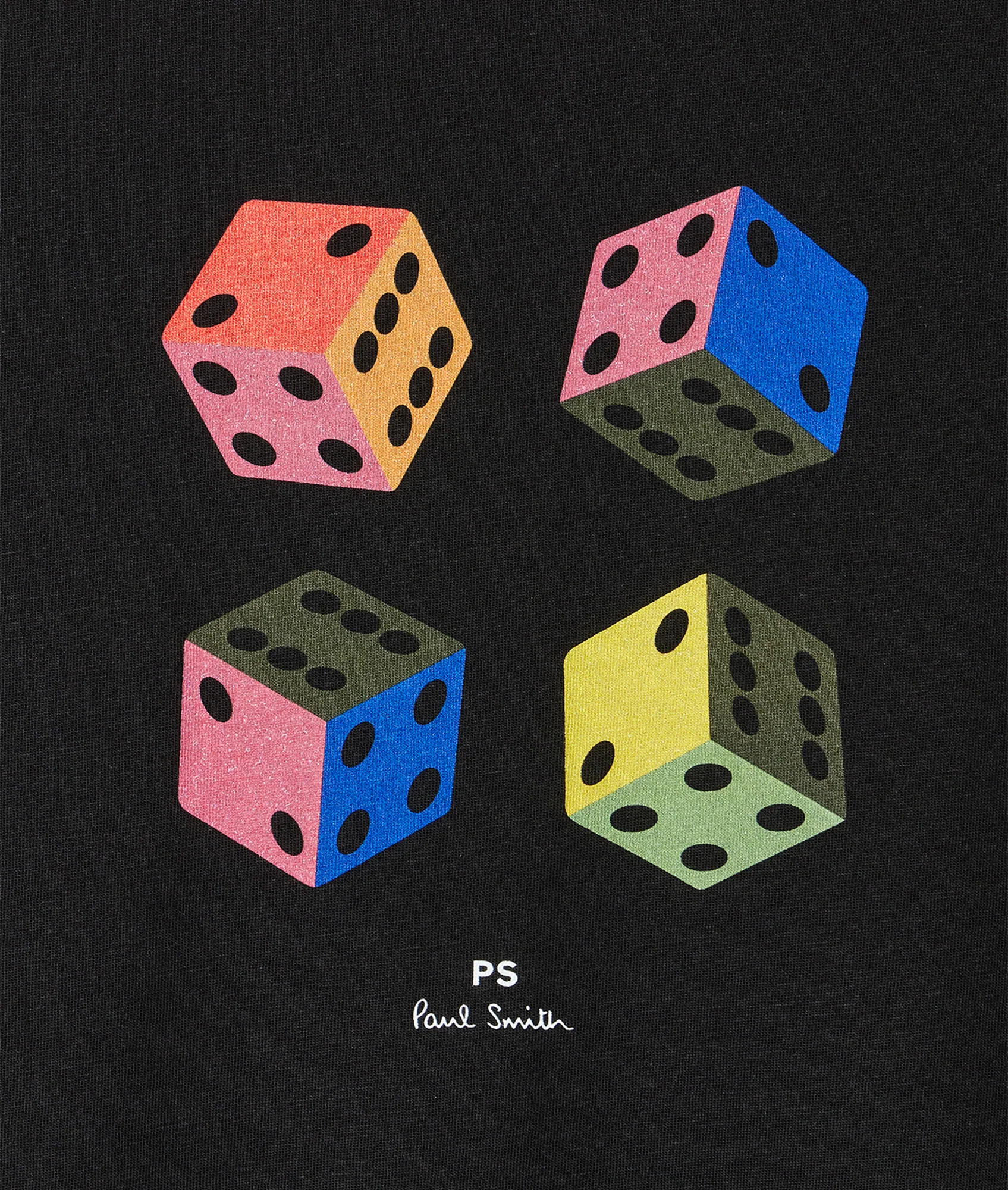 Casual Fit T Shirt Dice - Black - Image 3