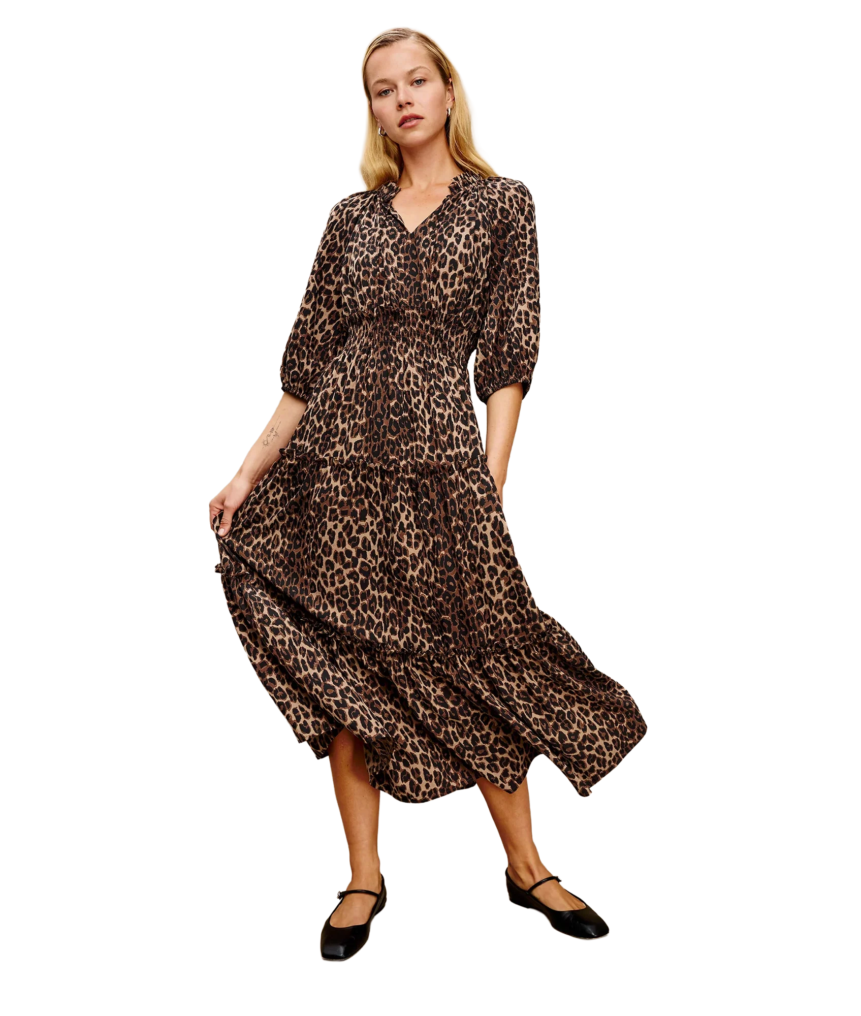 Caterine Dress - Brown Nala - Image 3