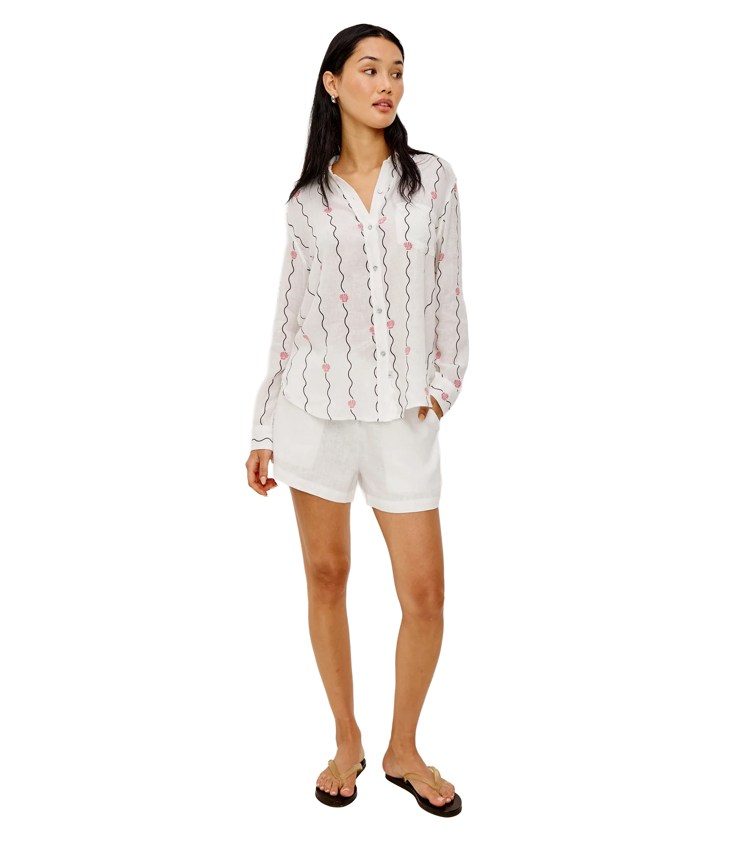 Charli Shirt - Striped Seashells - Image 4