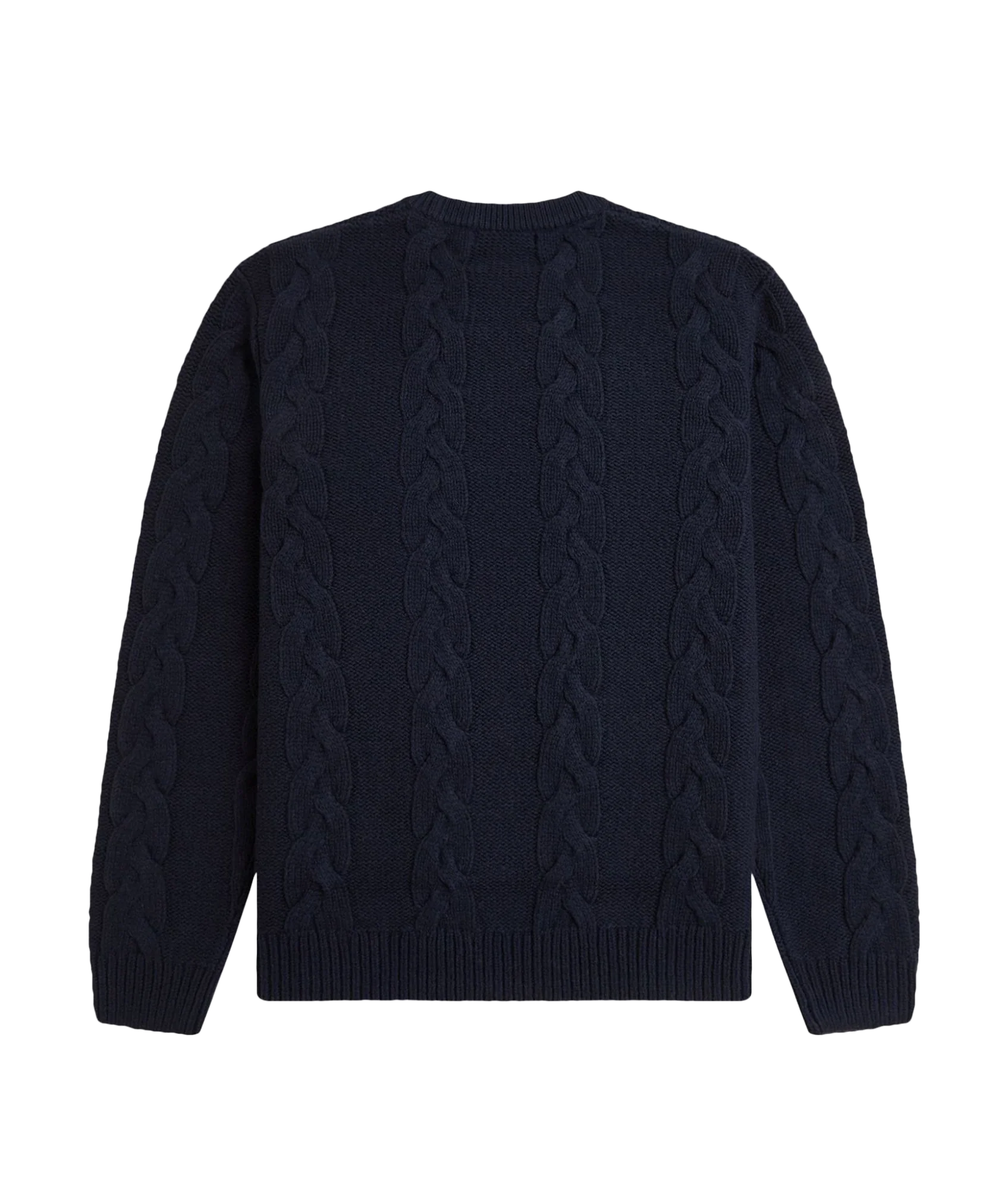 Chunky Cable Knit Jumper - Navy - Image 2