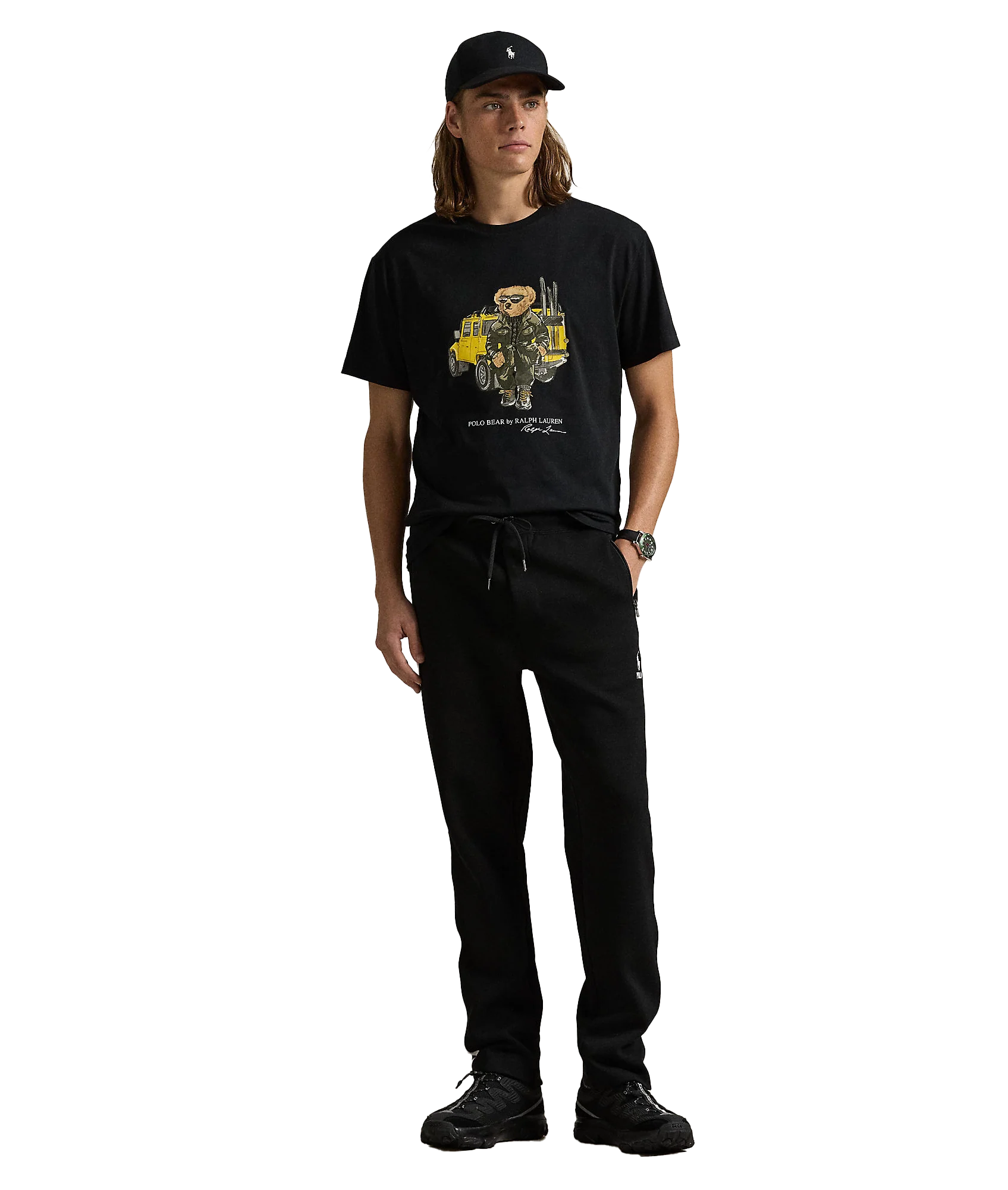 Classic Fit Polo Bear Jersey T-Shirt - Black - Image 3