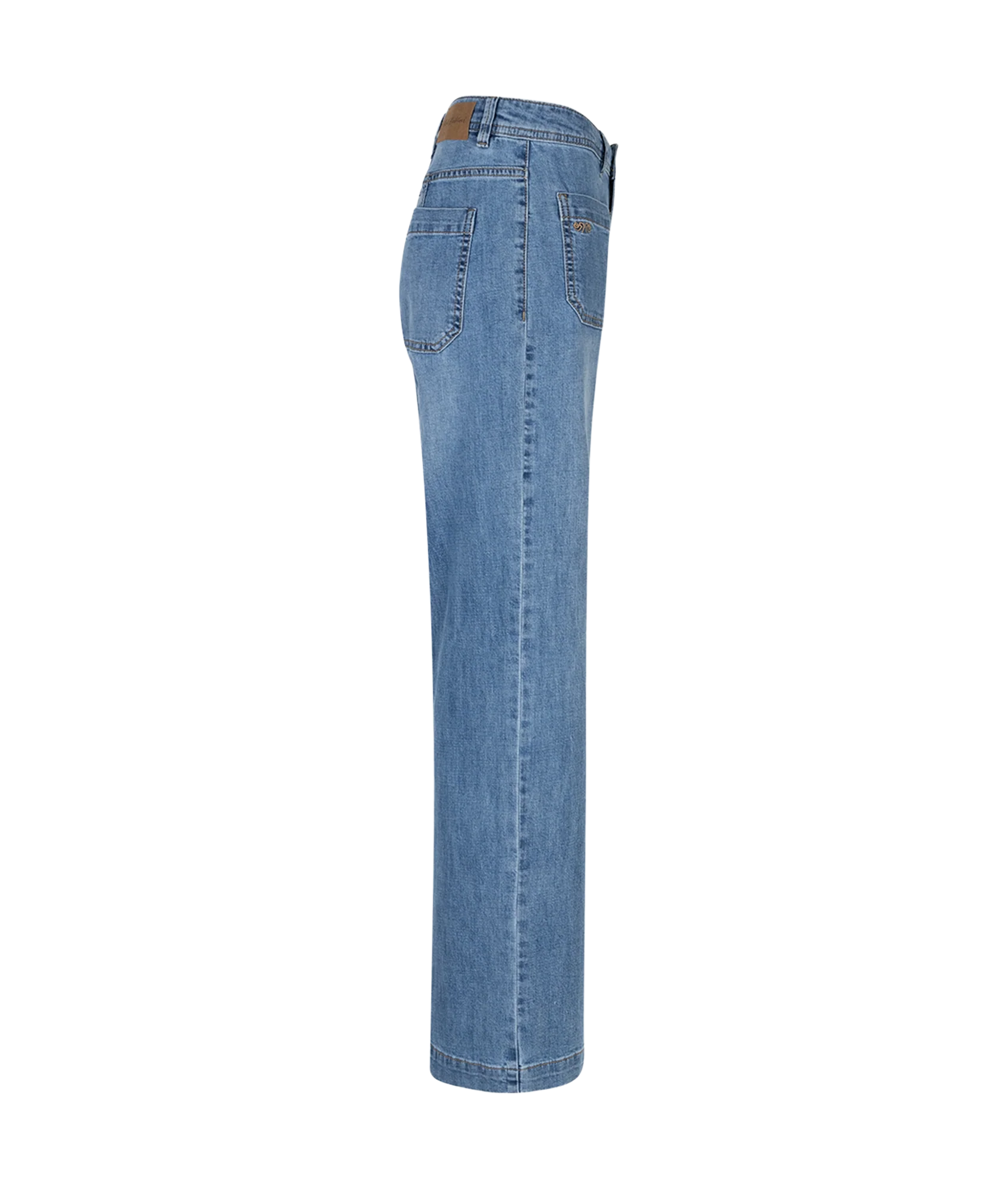 Colette Front Patch Pockets Jean - Stoneused - Image 3