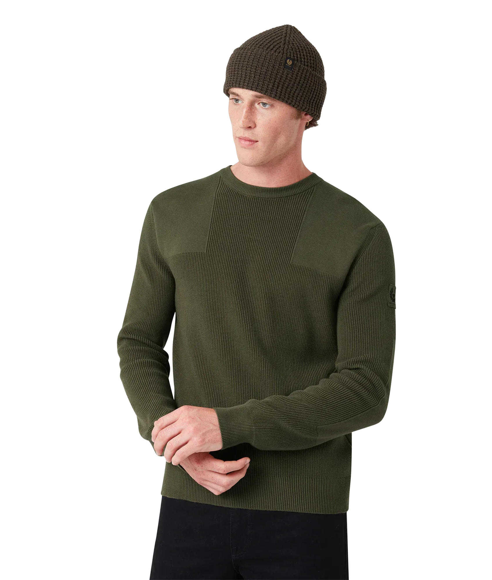 Commander Crewneck Jumper True Olive - Image 4