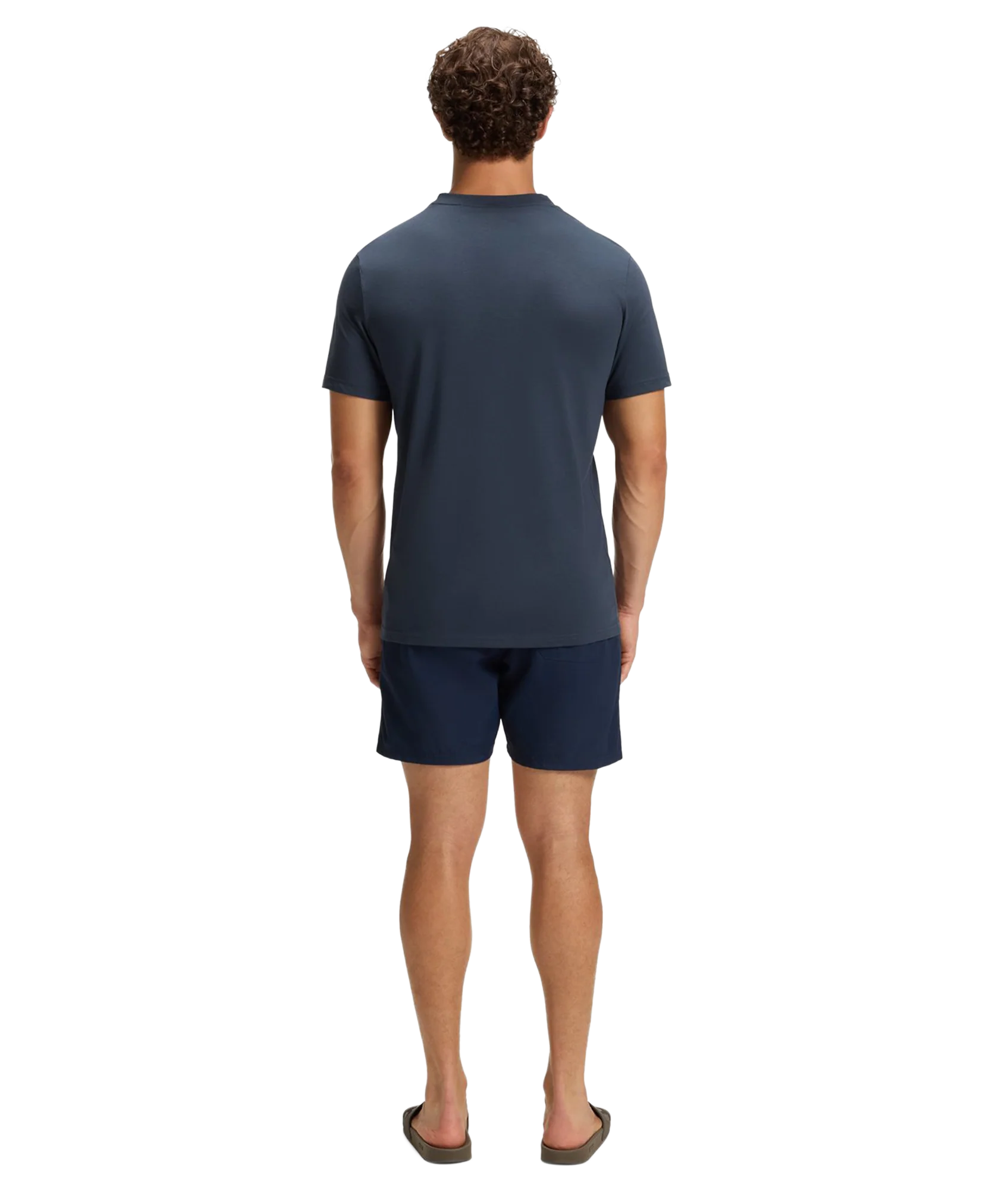 Cotton Jersey T-Shirt with SPF 50+ - Navy - Image 2