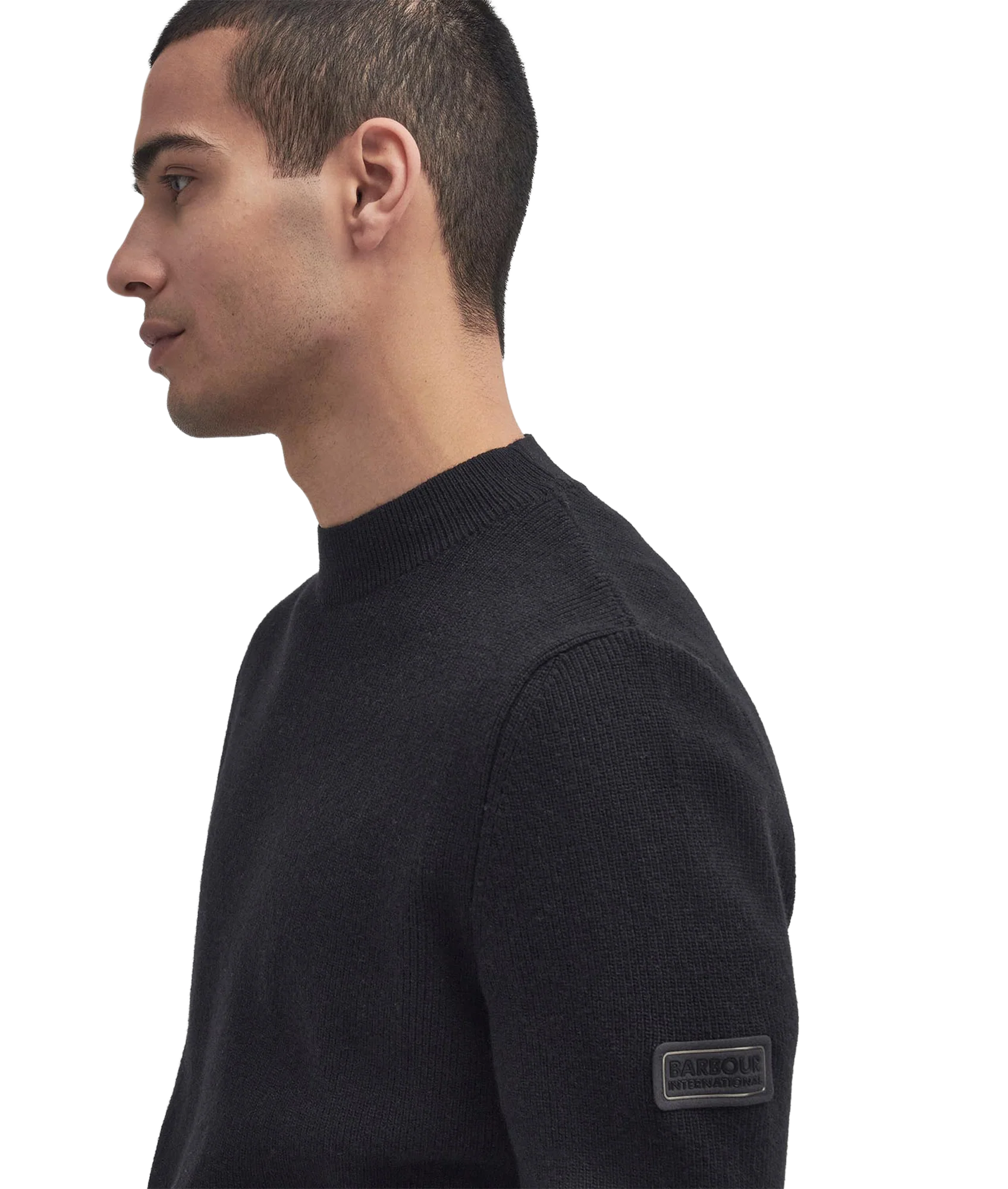 Crawley Crew Neck Jumper - Black - Image 4