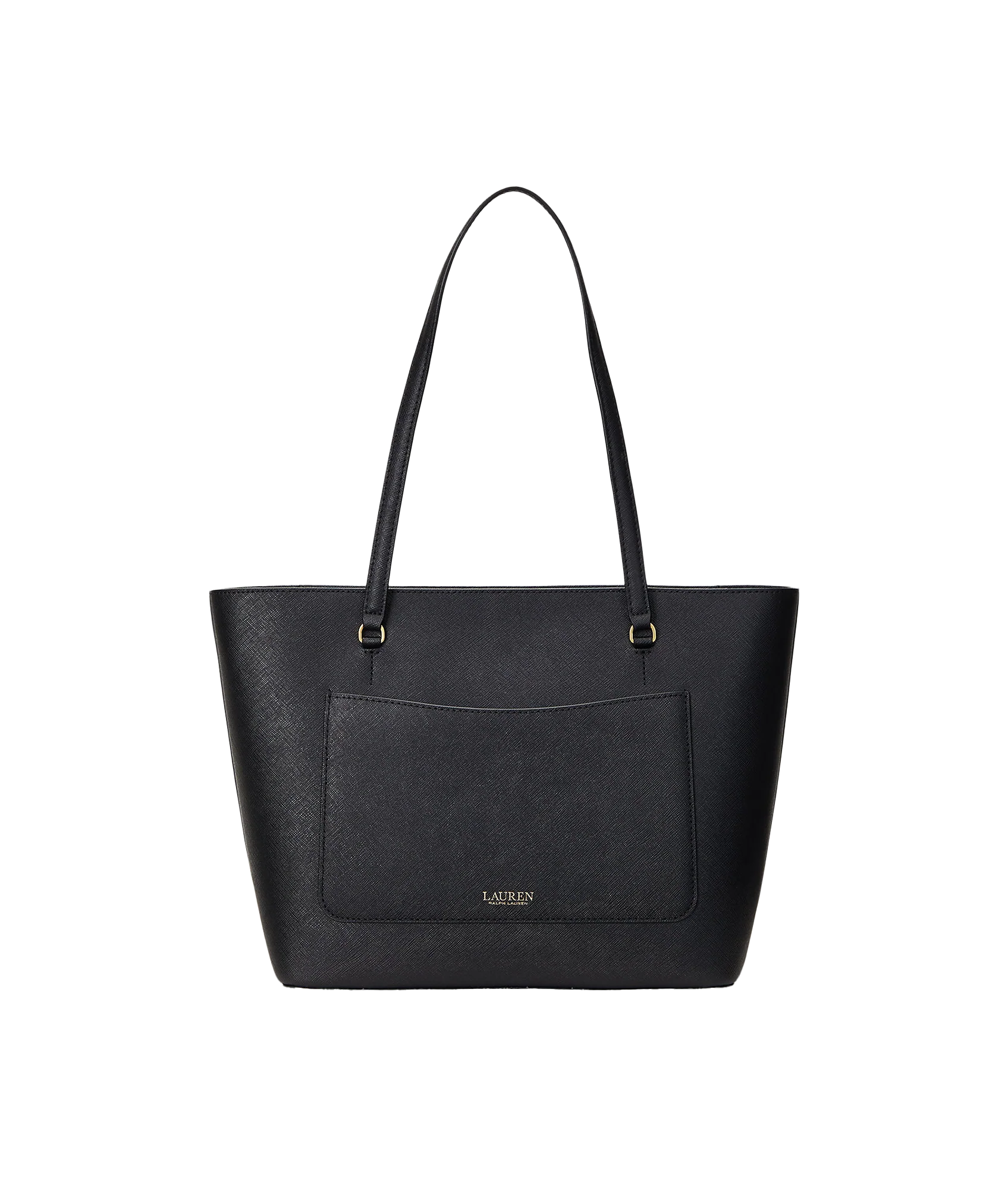 Crosshatch Leather Medium Karly Tote - Black - Image 3