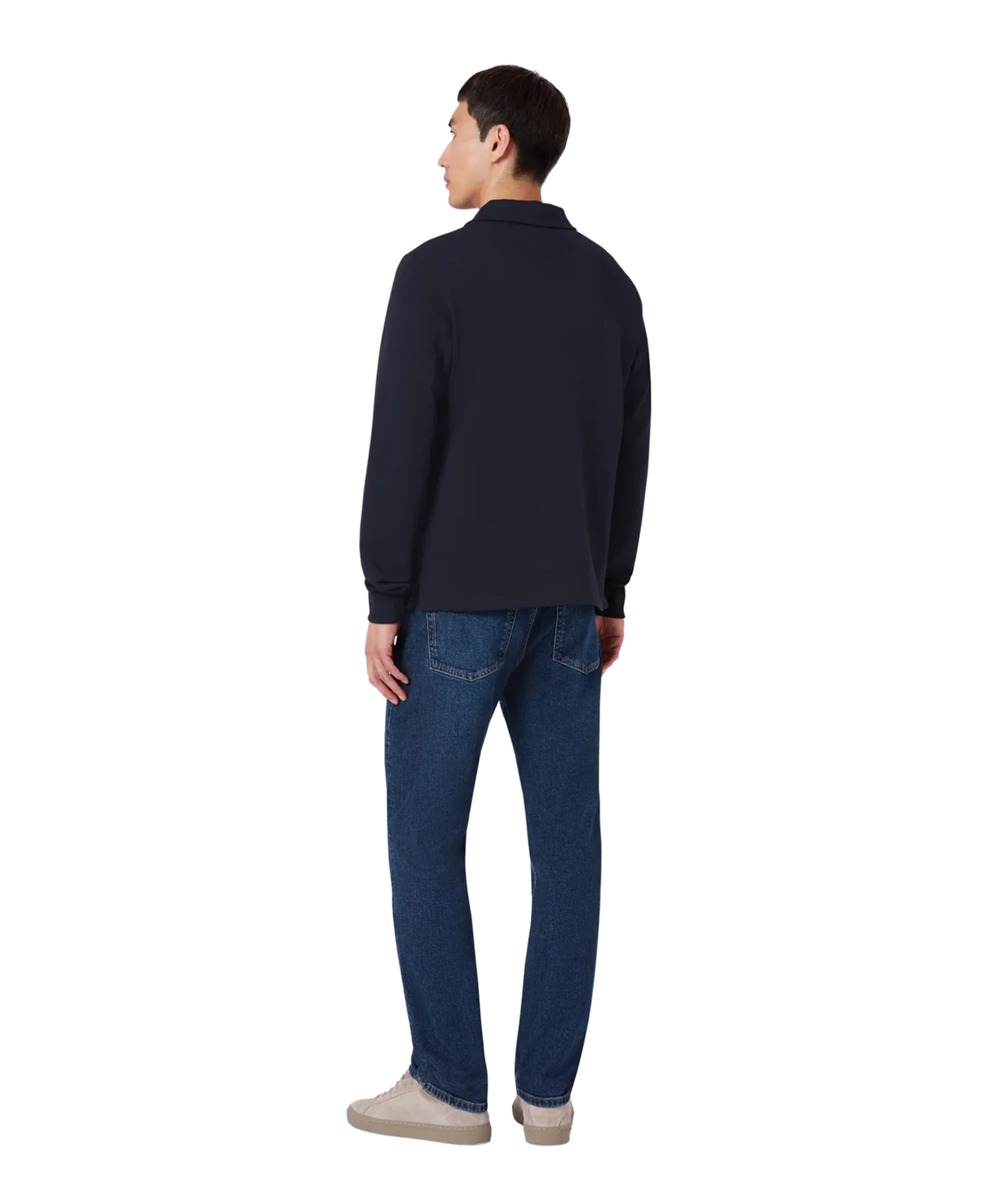 Curator Collared Sweatshirt Dark Ink - Image 4