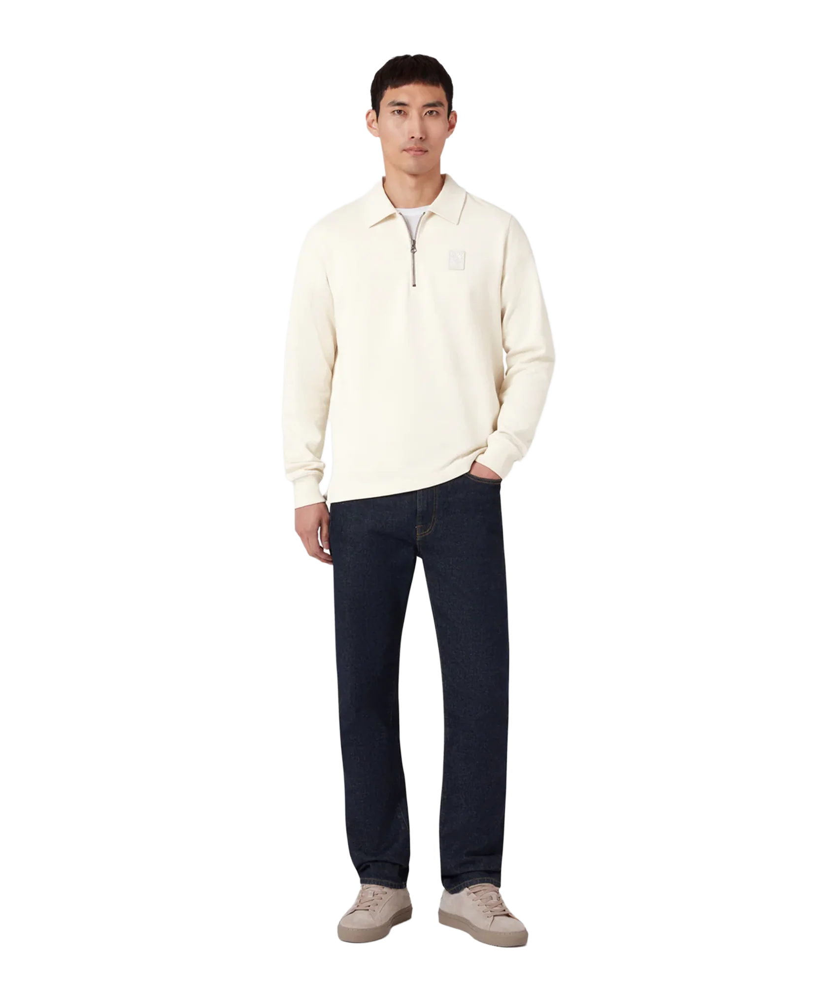 Curator Collared Sweatshirt - Silver Birch - Image 2
