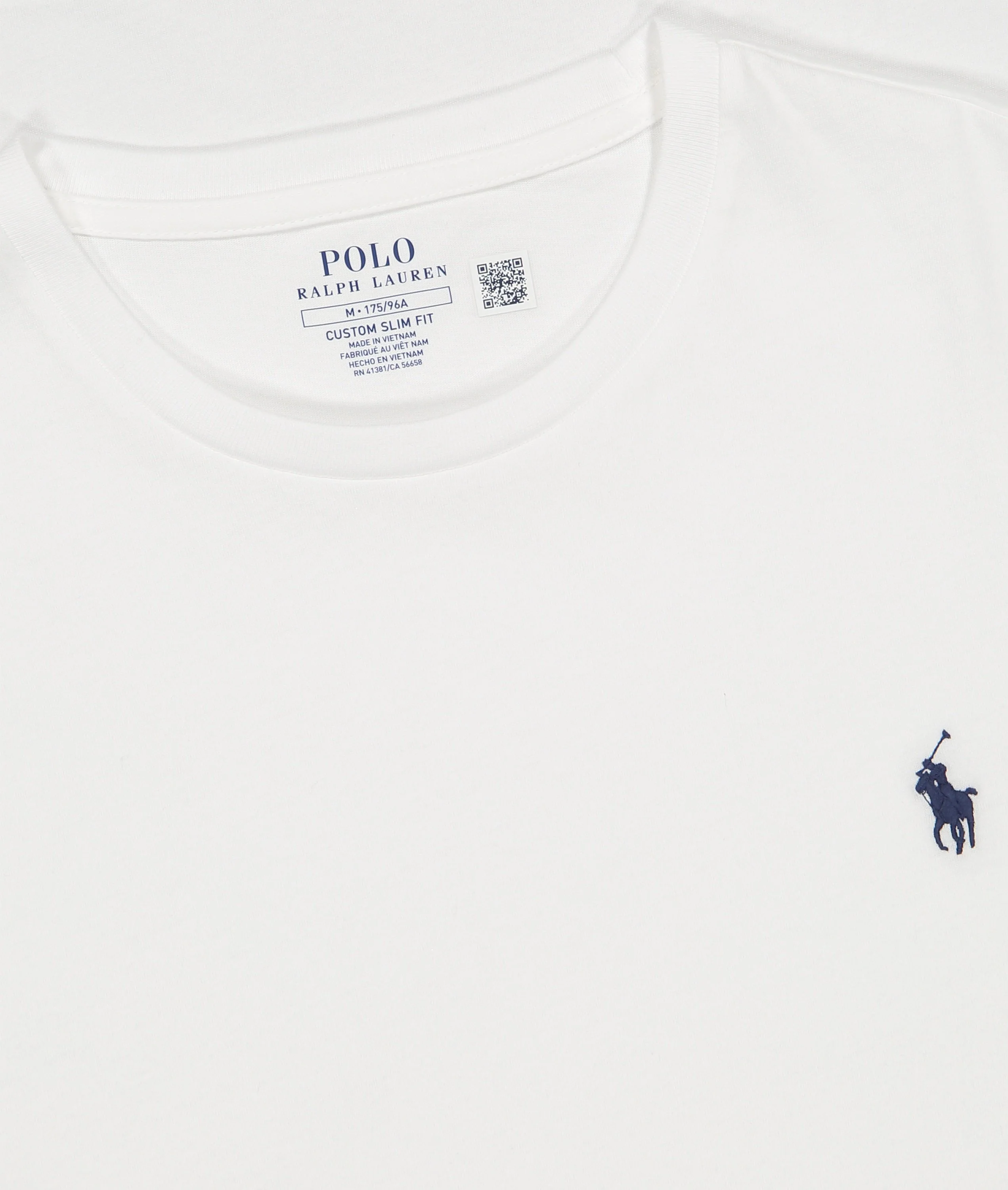Custom Slim Fit Jersey Crewneck T-shirt - White - Image 3