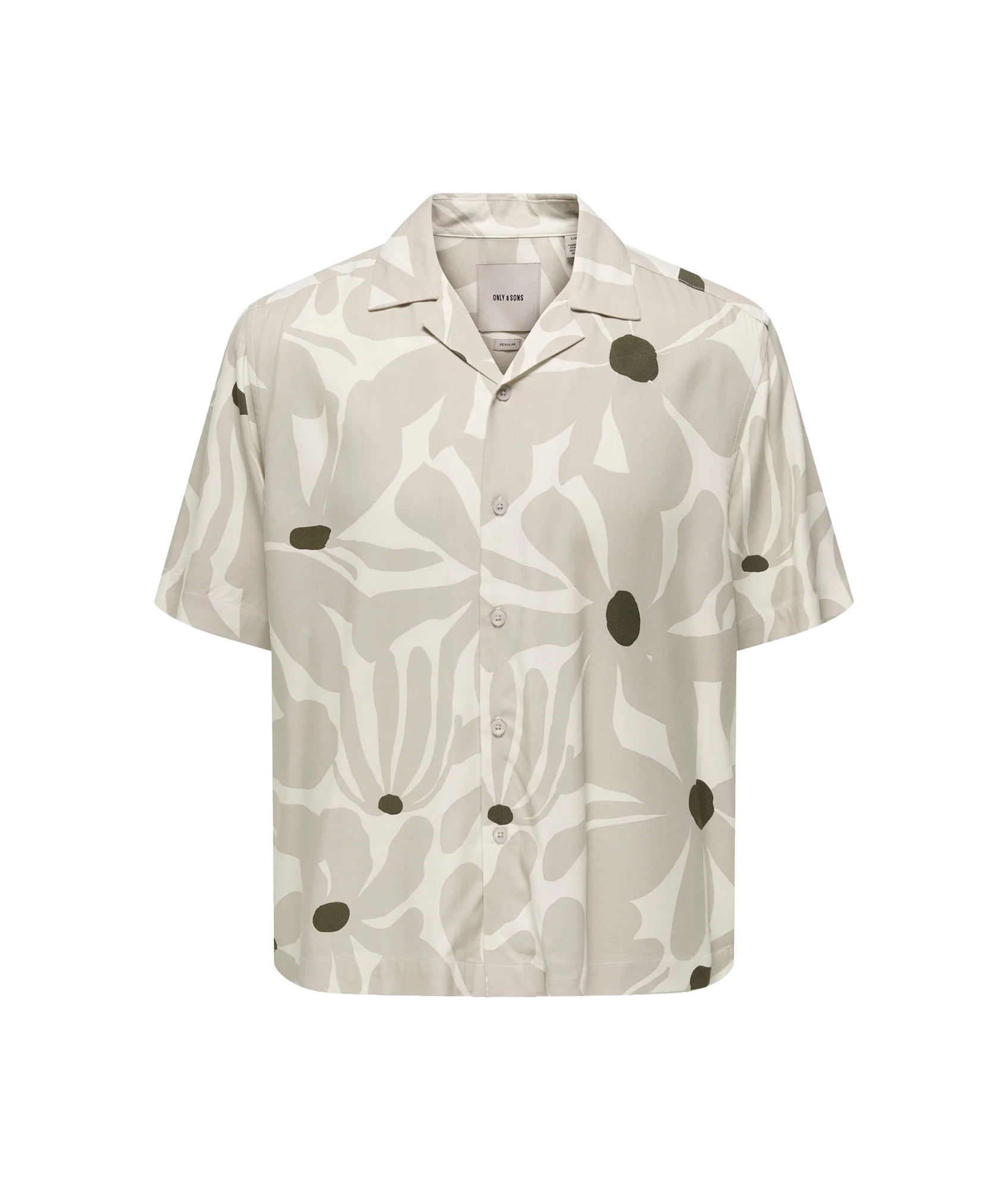 Dash Life Reg Aop Ss 001 Resort Shirt - Brown