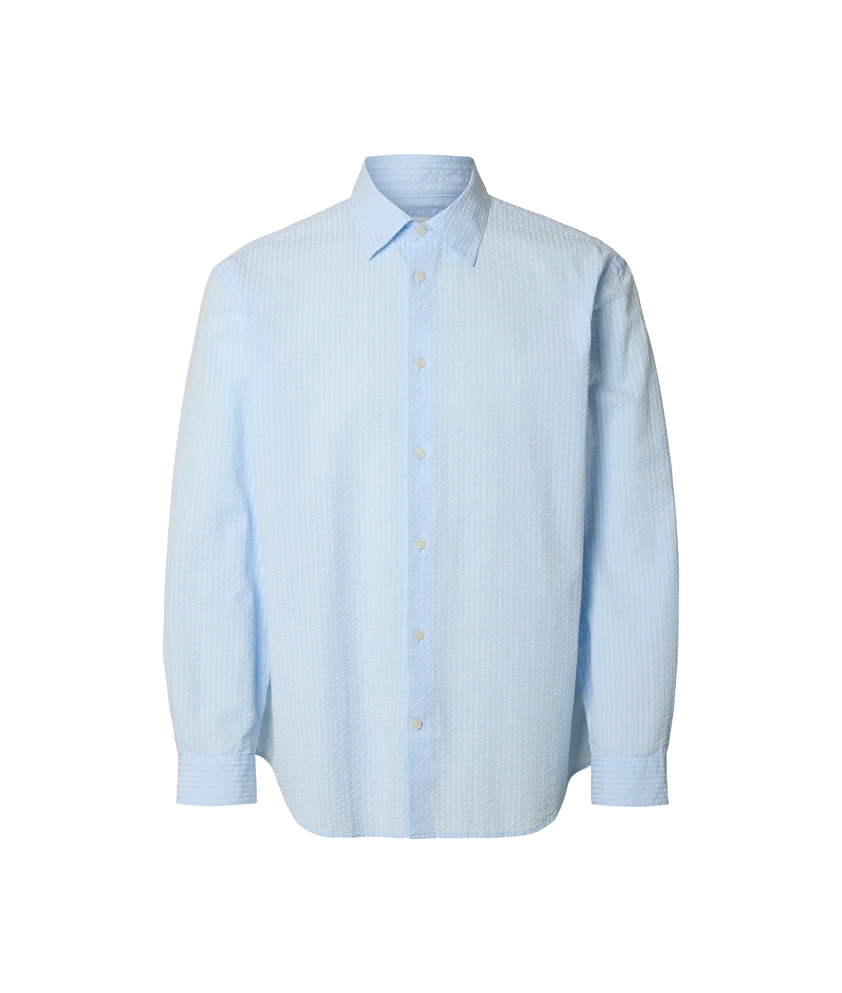 Derek Seersucker Shirt - Blue