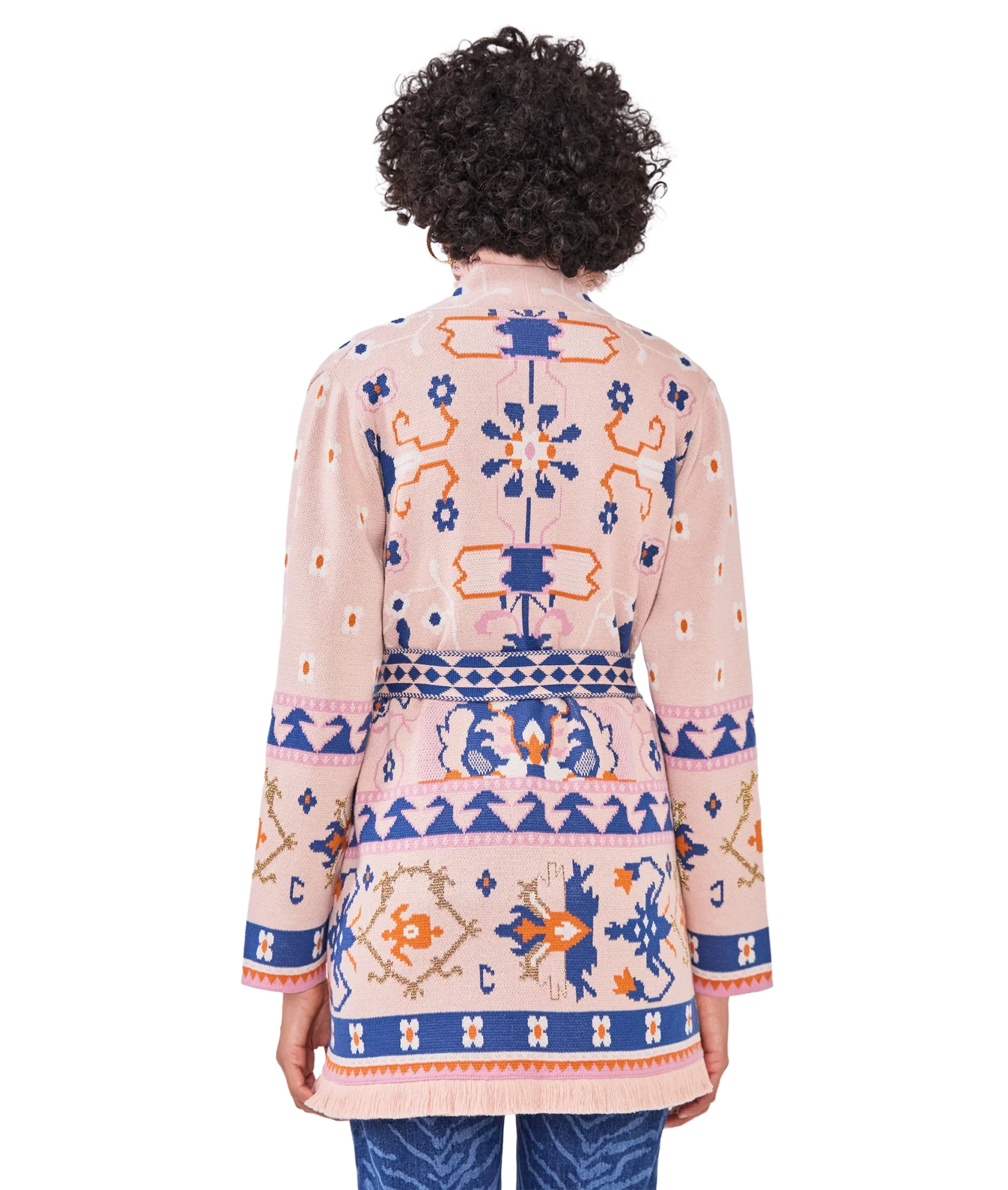 Desert Loom Cardigan - Pink - Image 4