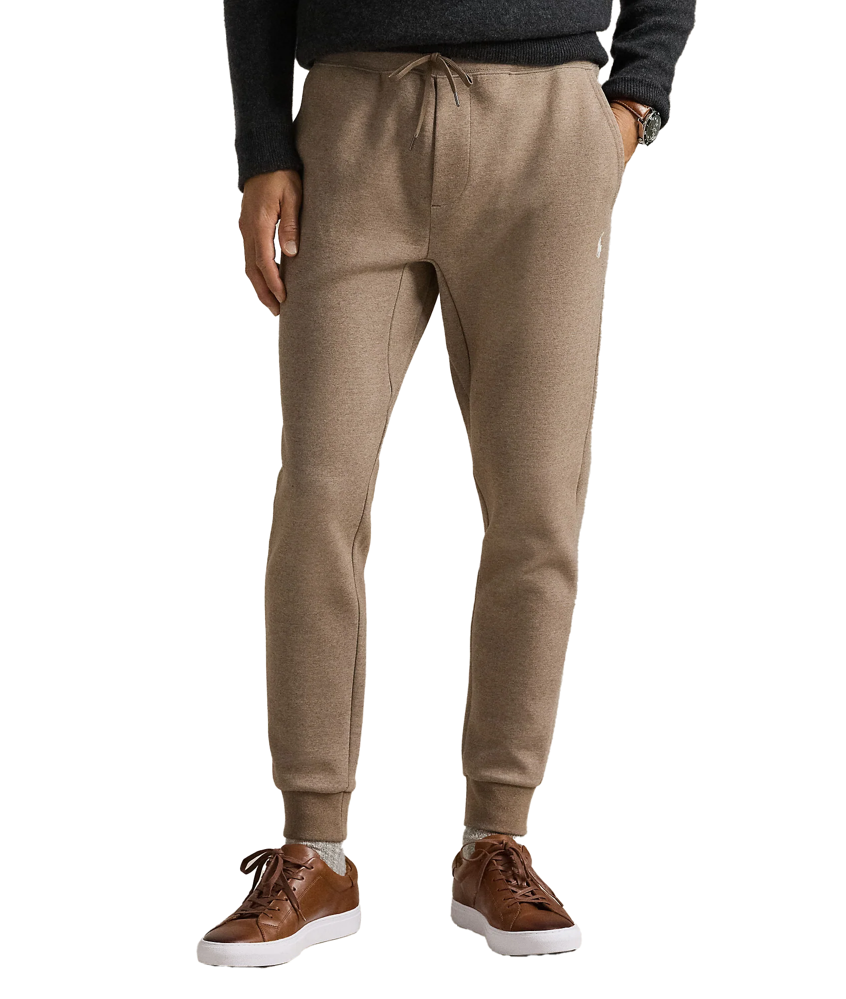 Double-Knit Jogger Pant - Beige - Image 3