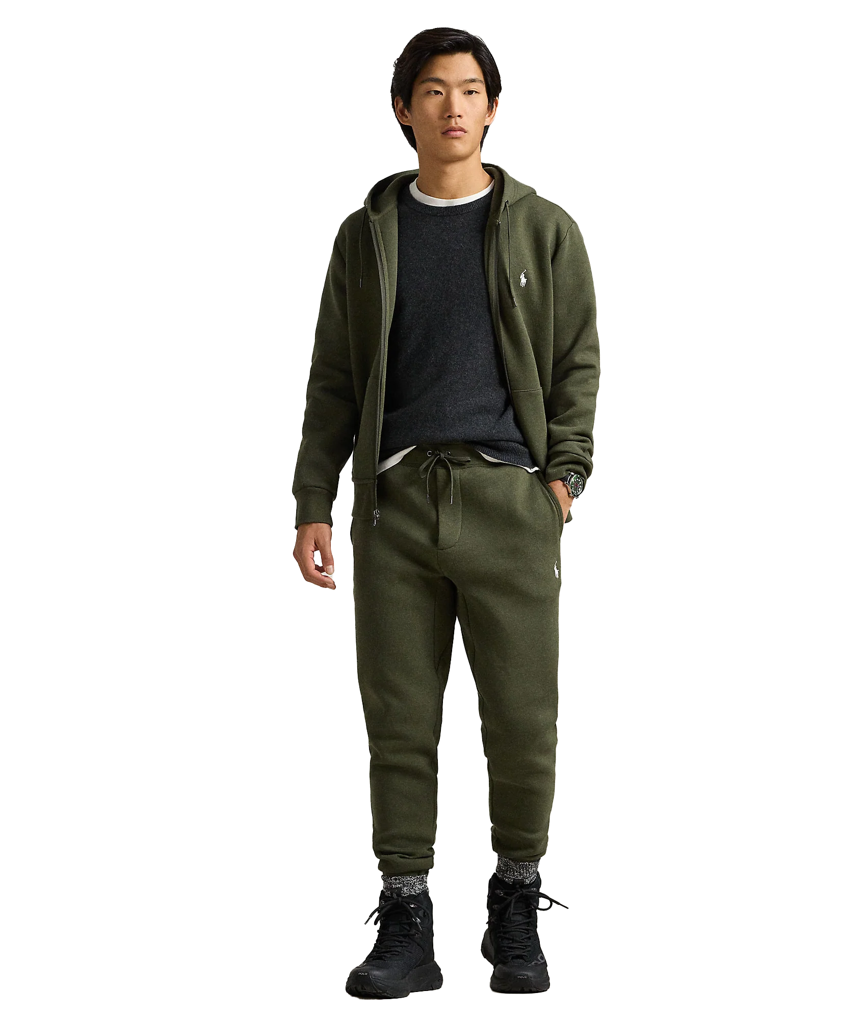 Double-Knit Jogger Pant - Green - Image 2