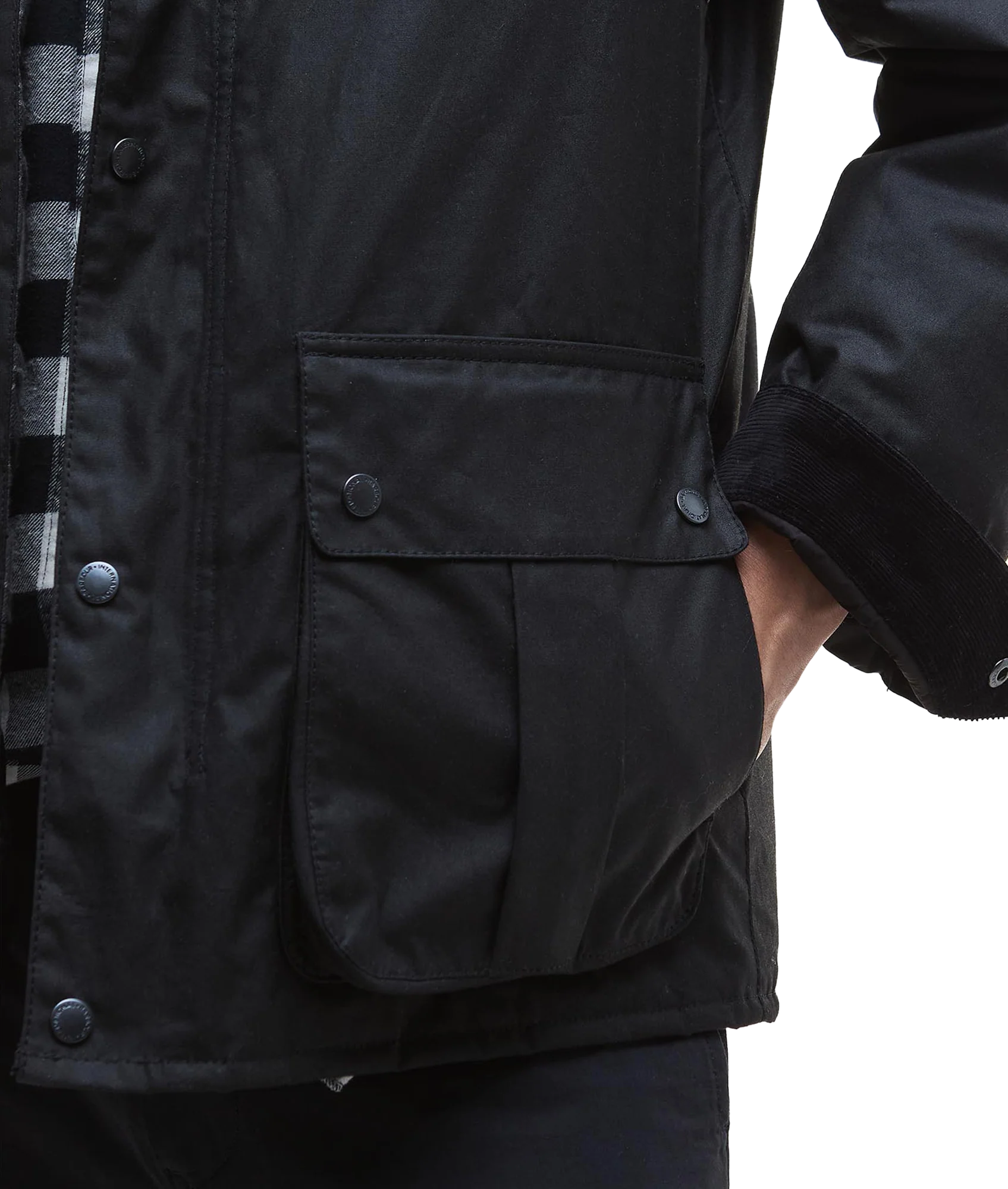 Dukeley Wax Jacket - Black - Image 6