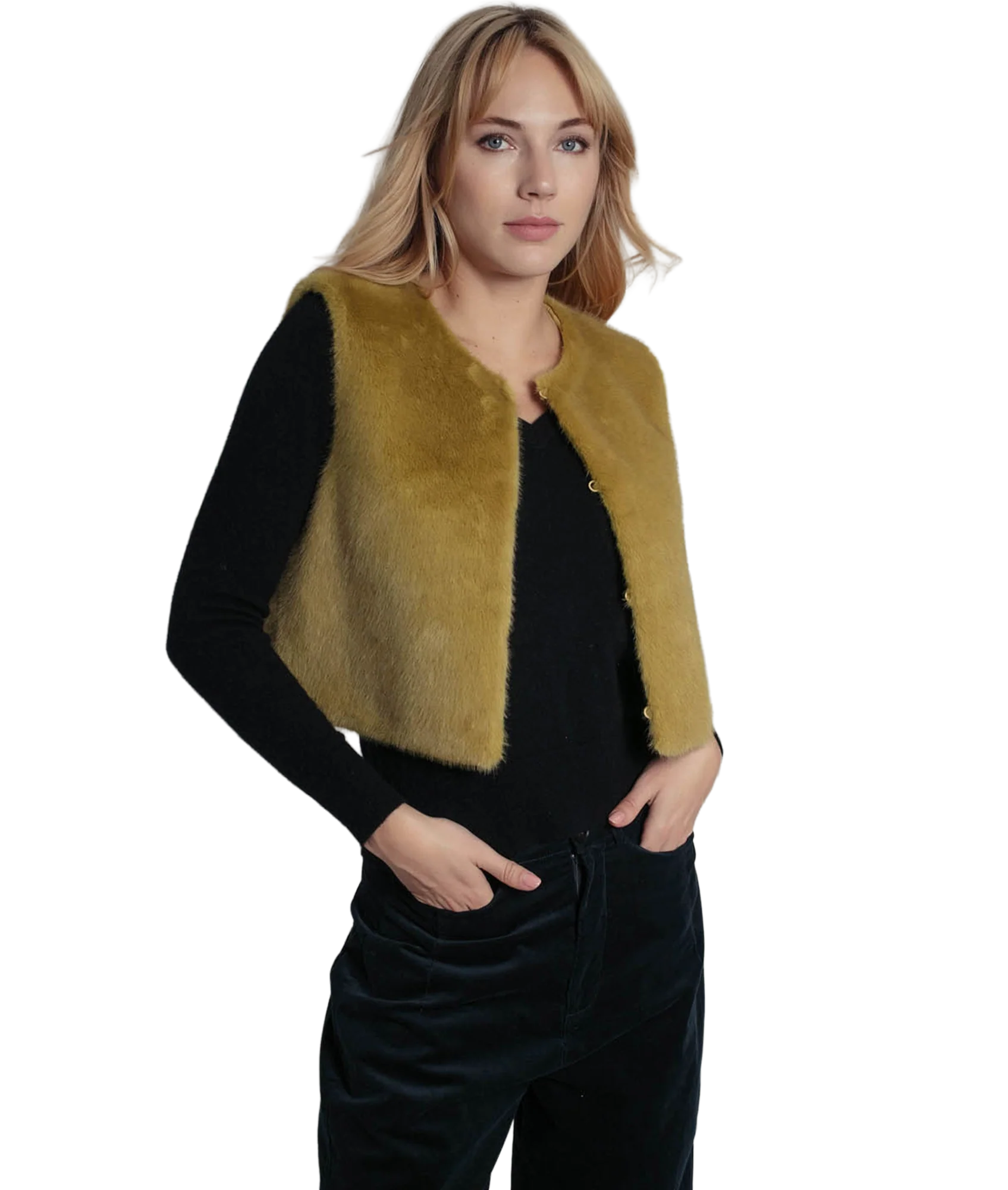 Edelweiss Gilet - Chartreuse - Image 2