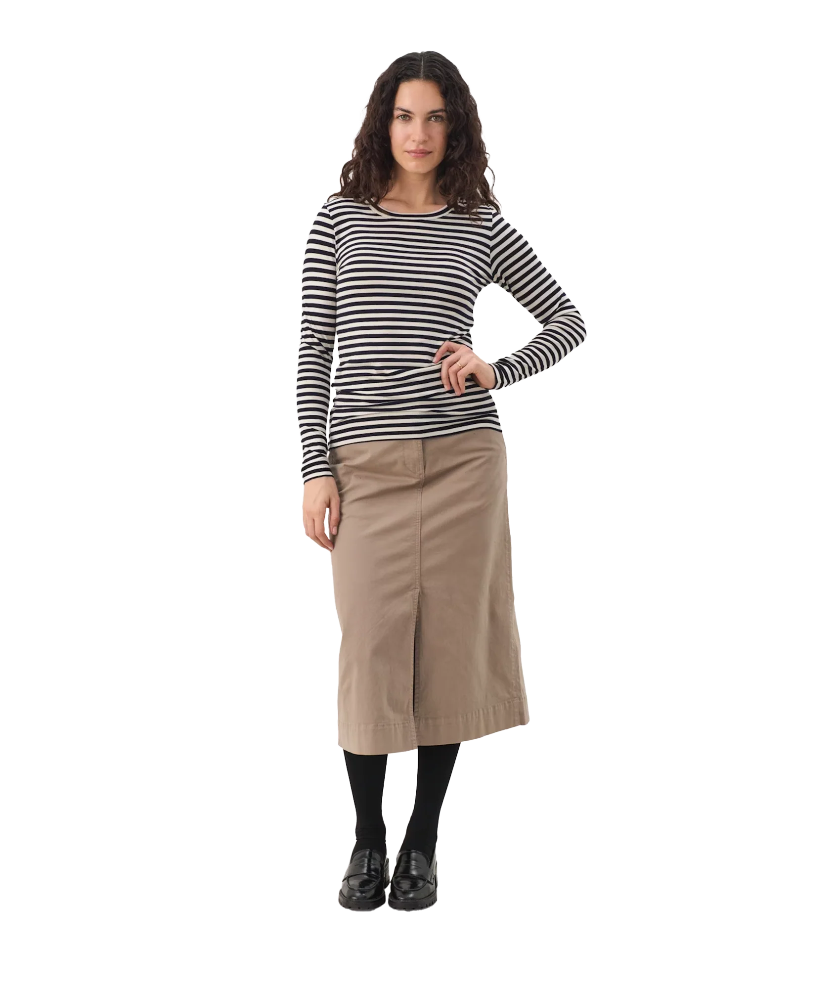 Emaja Top Dark Navy Stripe - Multi - Image 3